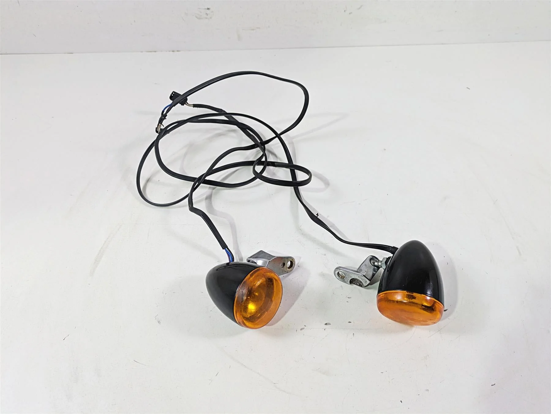 2014 Harley FLS Softail Slim Front Blinker Turn Signal Set - Read 67800178