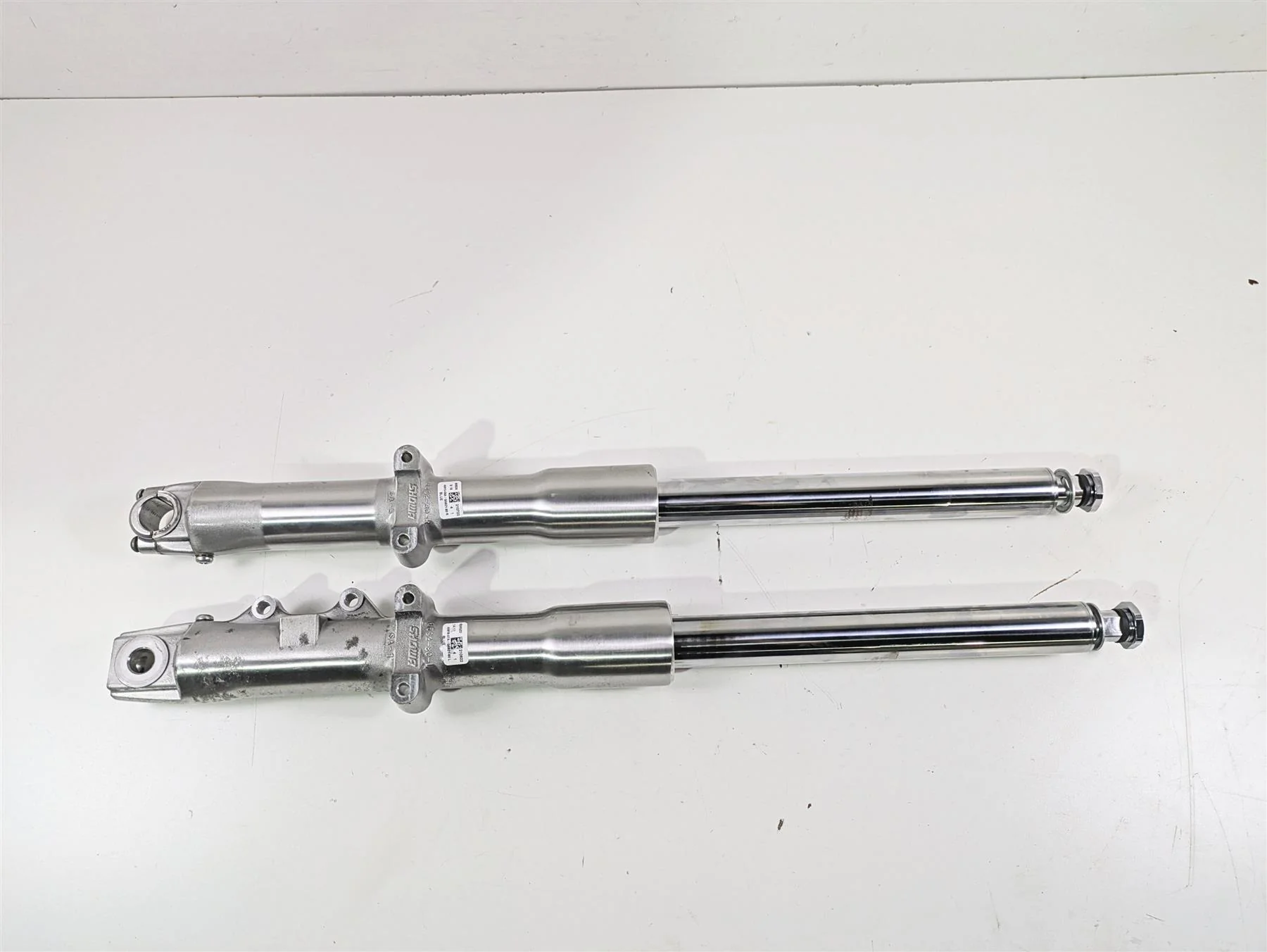 2014 Harley FLS Softail Slim Front Fork Leg Set Showa 45915-08A 45916-07A - Image 7