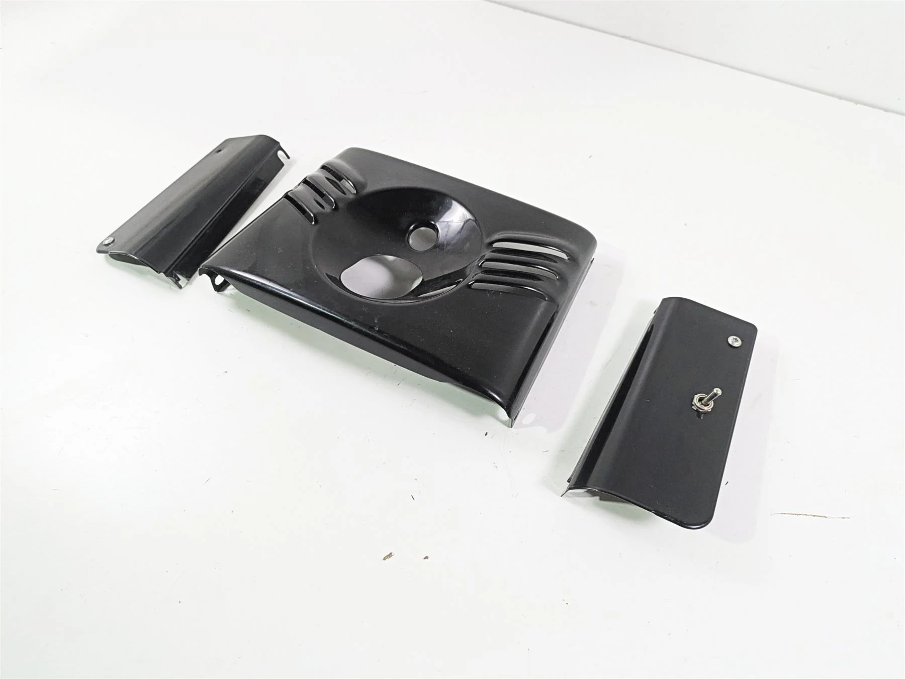 2014 Harley FLS Softail Slim Headlight & Fork Tube Covers Set 45900032 - Image 9