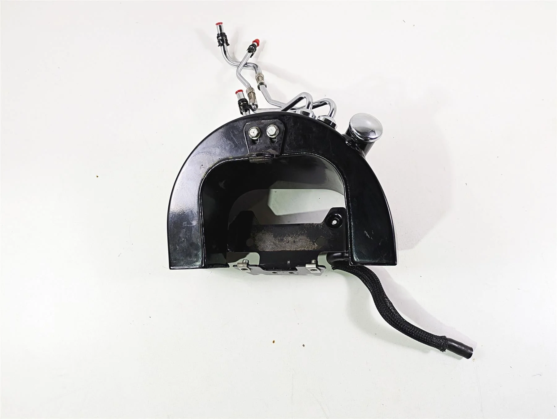 2014 Harley FLS Softail Slim Oil Tank Reservoir & Hoses Lines 62492-01A - Image 4