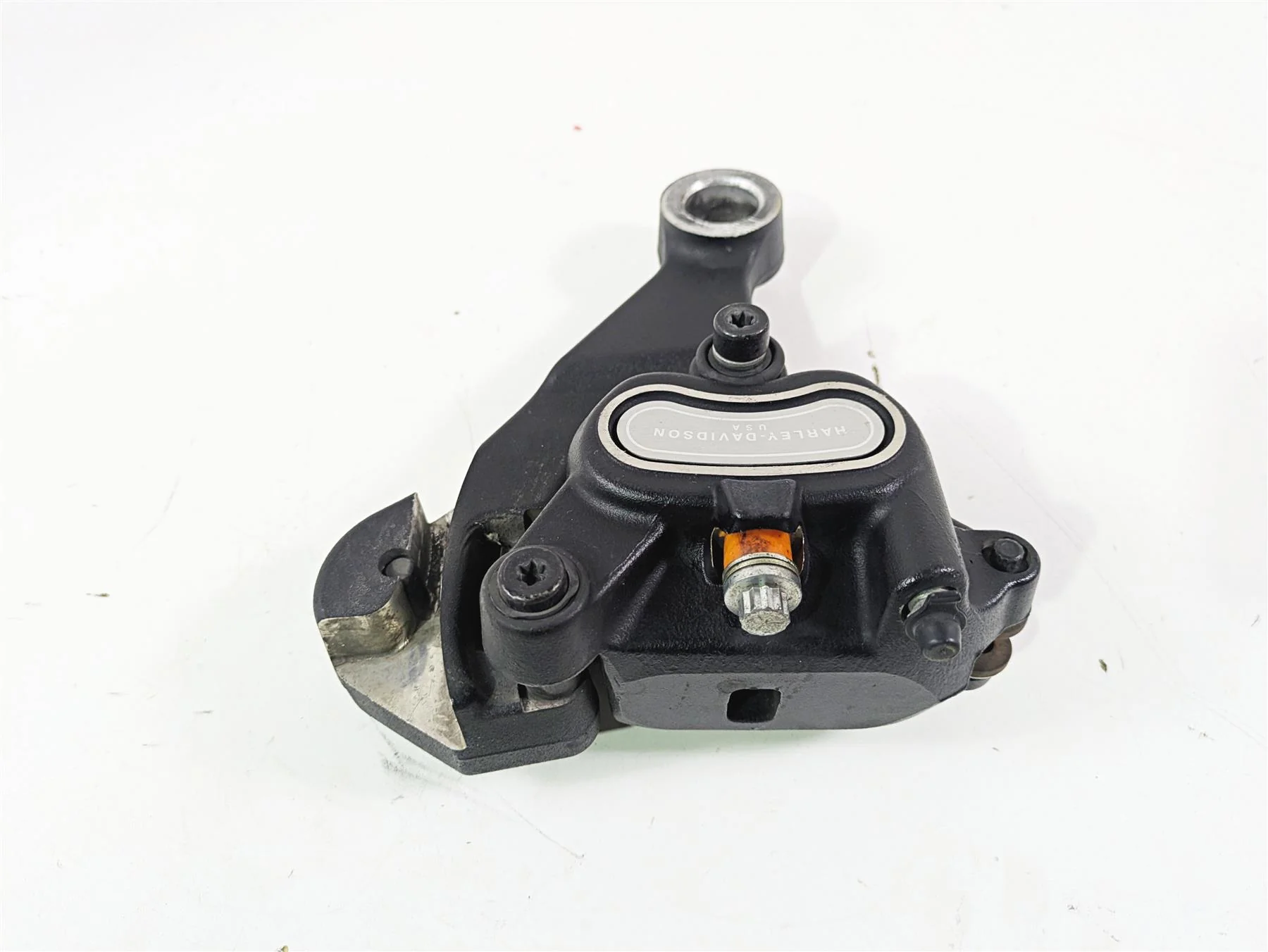 2014 Harley FLS Softail Slim Rear Brake Caliper + Mount 40908-08 - Image 3