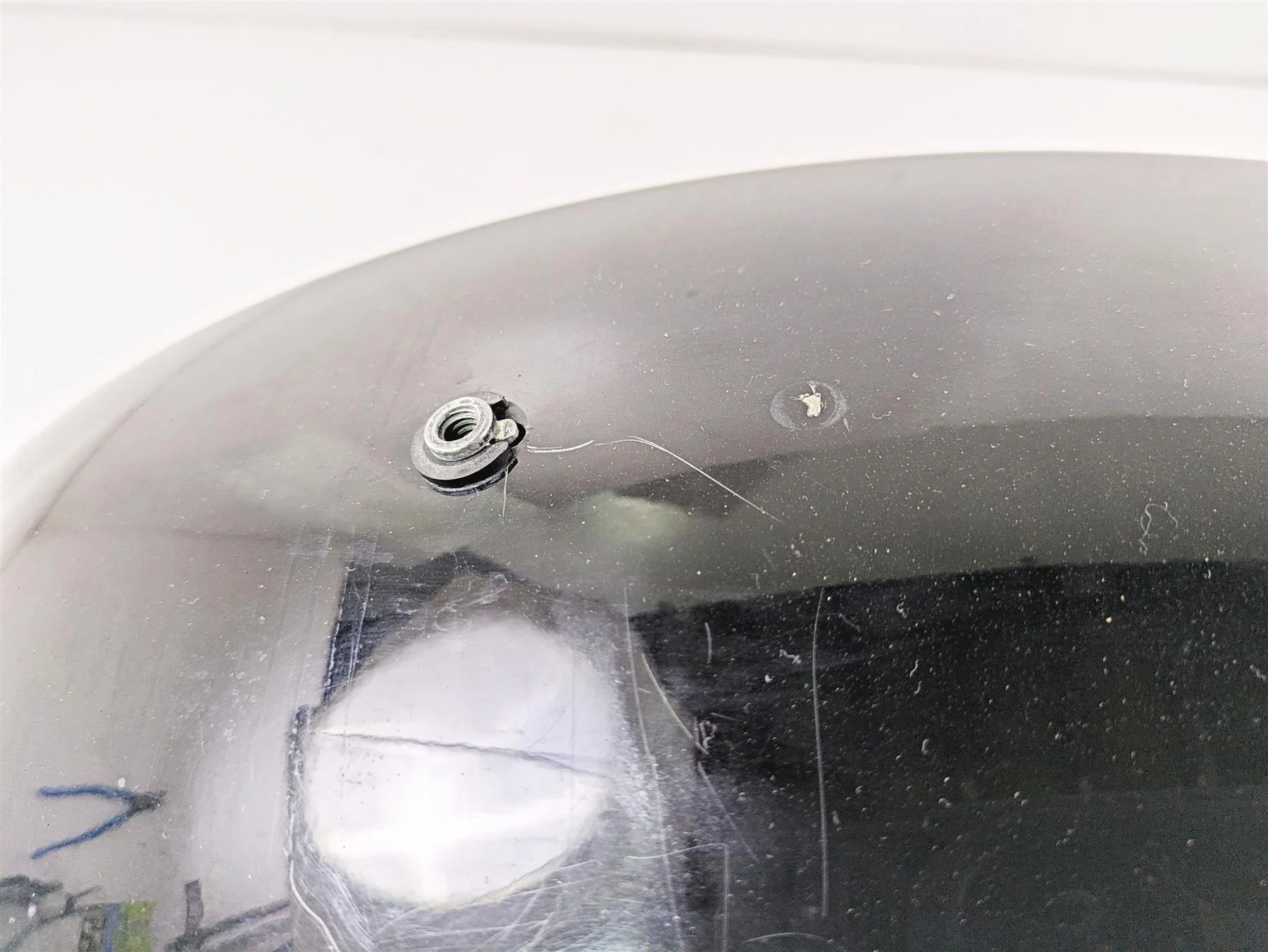 2014 Harley FLS Softail Slim Rear Fender Vivid Black 59500-11 - Image 6
