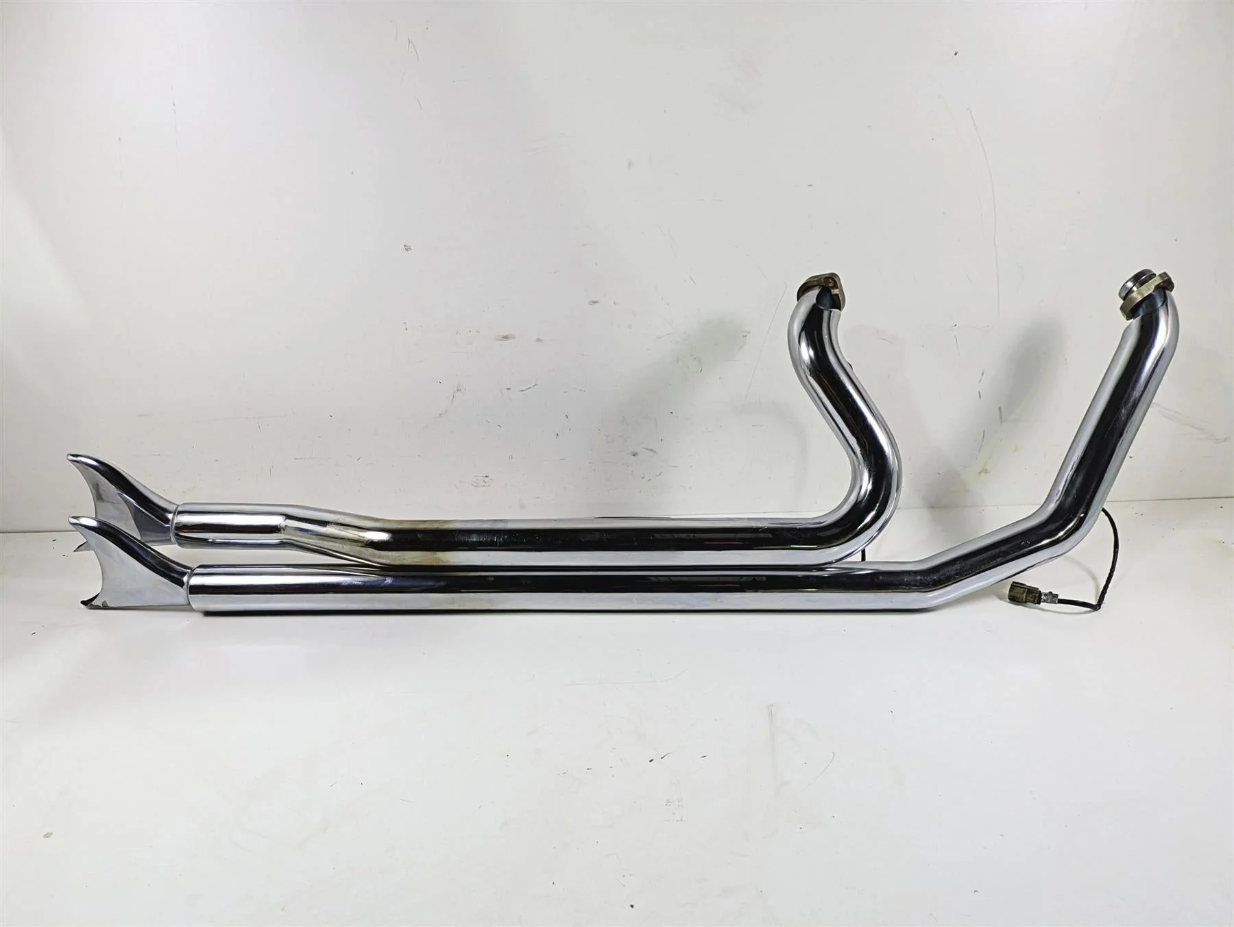 2014 Harley FLS Softail Slim Samson Legend Fishtail Longhorn Exhaust Set S3-911