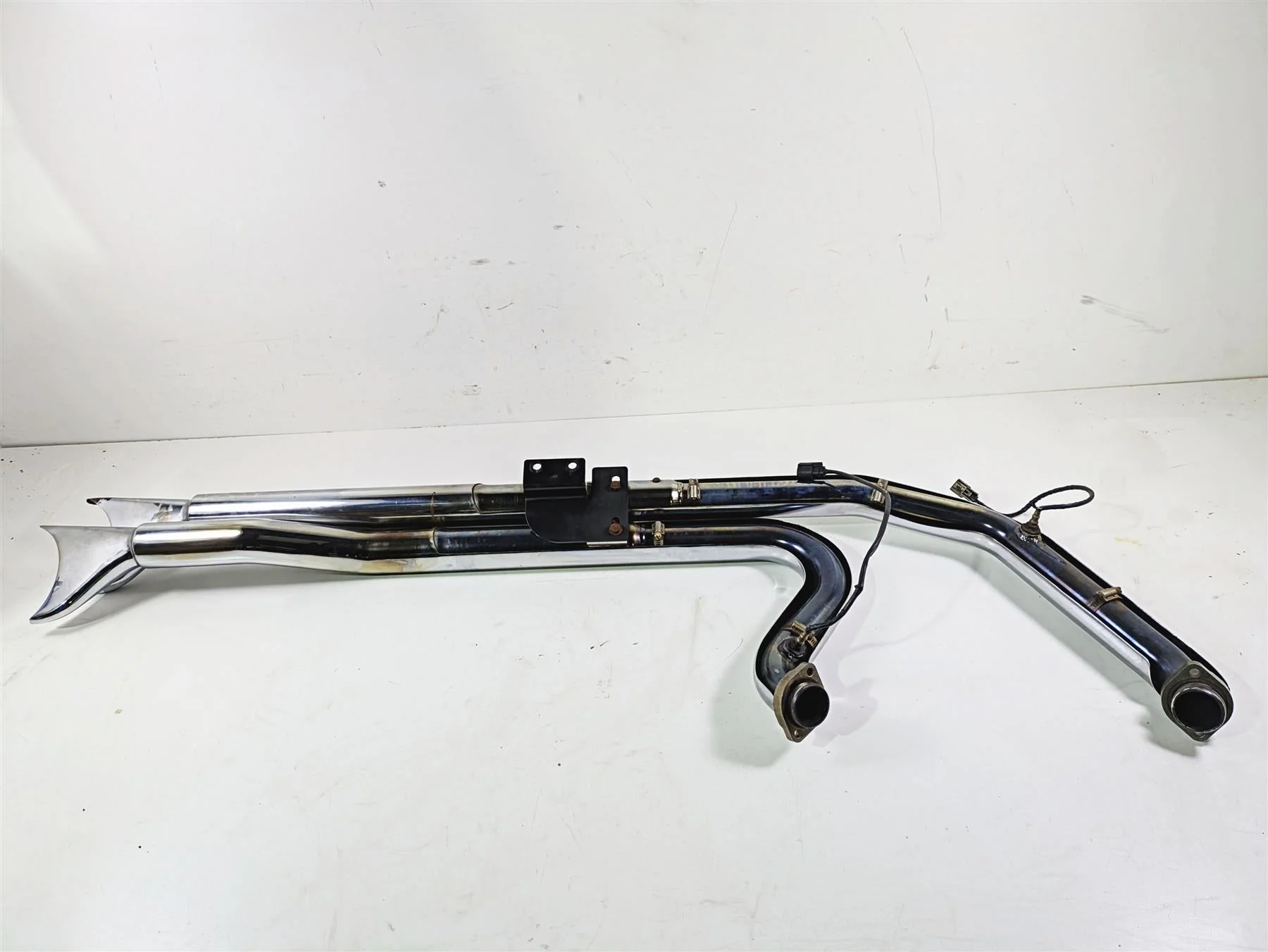 2014 Harley FLS Softail Slim Samson Legend Fishtail Longhorn Exhaust Set S3-911 - Image 5