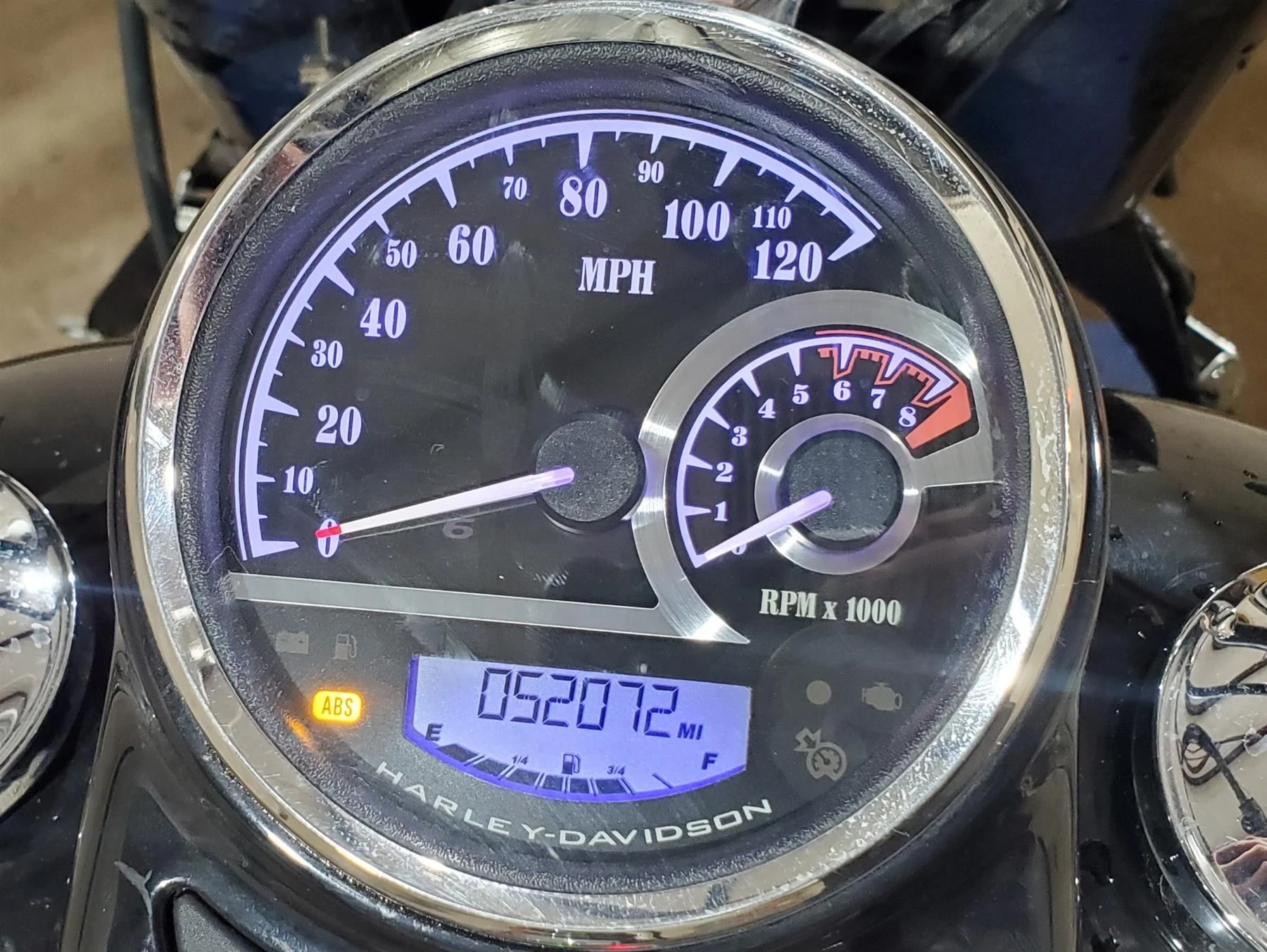 2014 Harley FLS Softail Slim Speedometer Gauge Instrument 52k 70900393A - Image 2