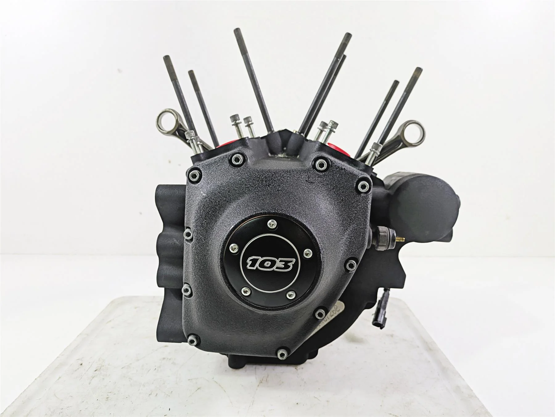 2014 Harley FXDF Dyna Fat Bob Engine Bottom End Crank Case Shaft 24621-06B - Image 2