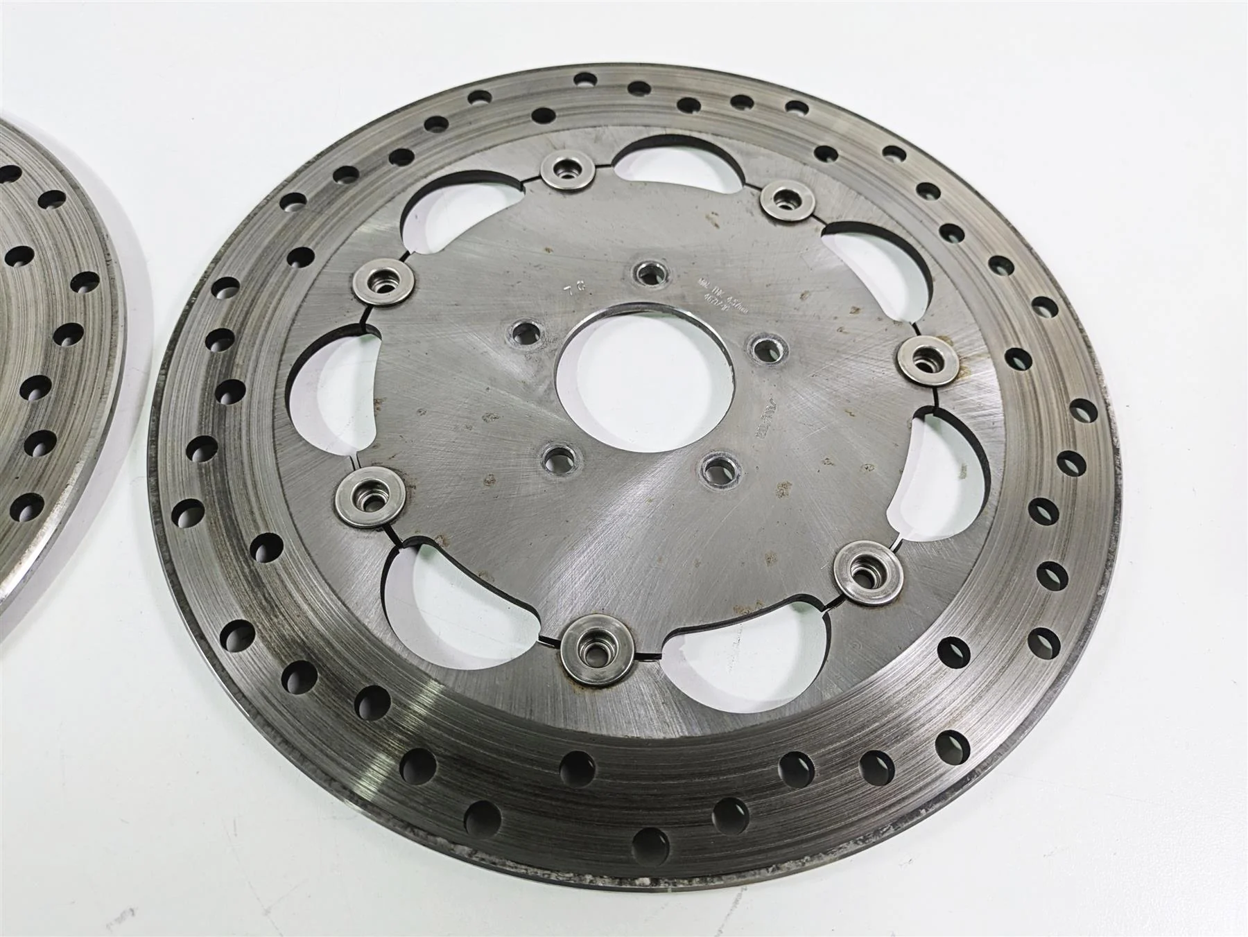 2014 Harley FXDF Dyna Fat Bob Front Brake Rotor Disc Set 46717-10 - Image 5