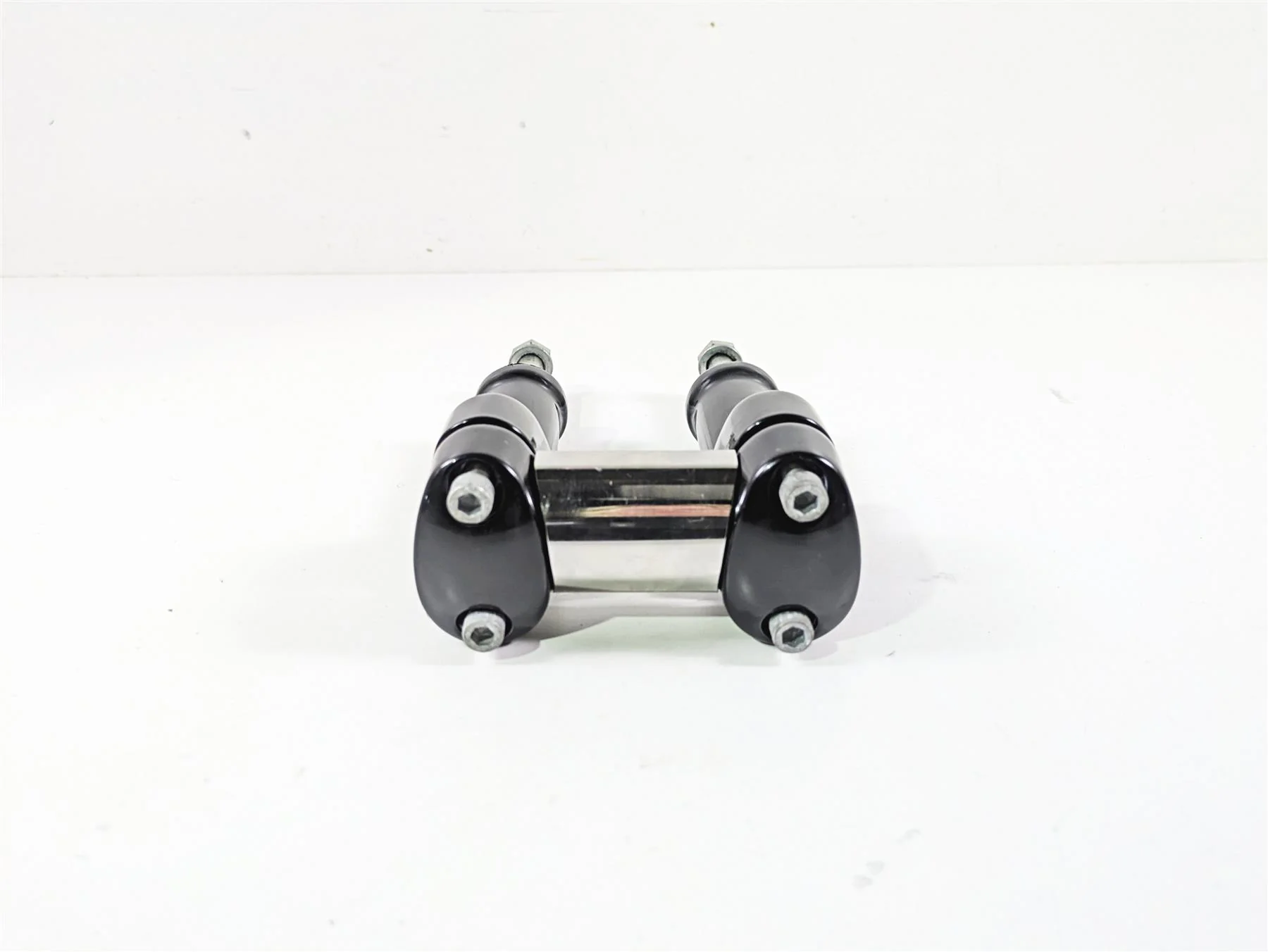 2014 Harley FXDF Dyna Fat Bob Handlebar Riser Holder Clamps 59783-08 - Image 2