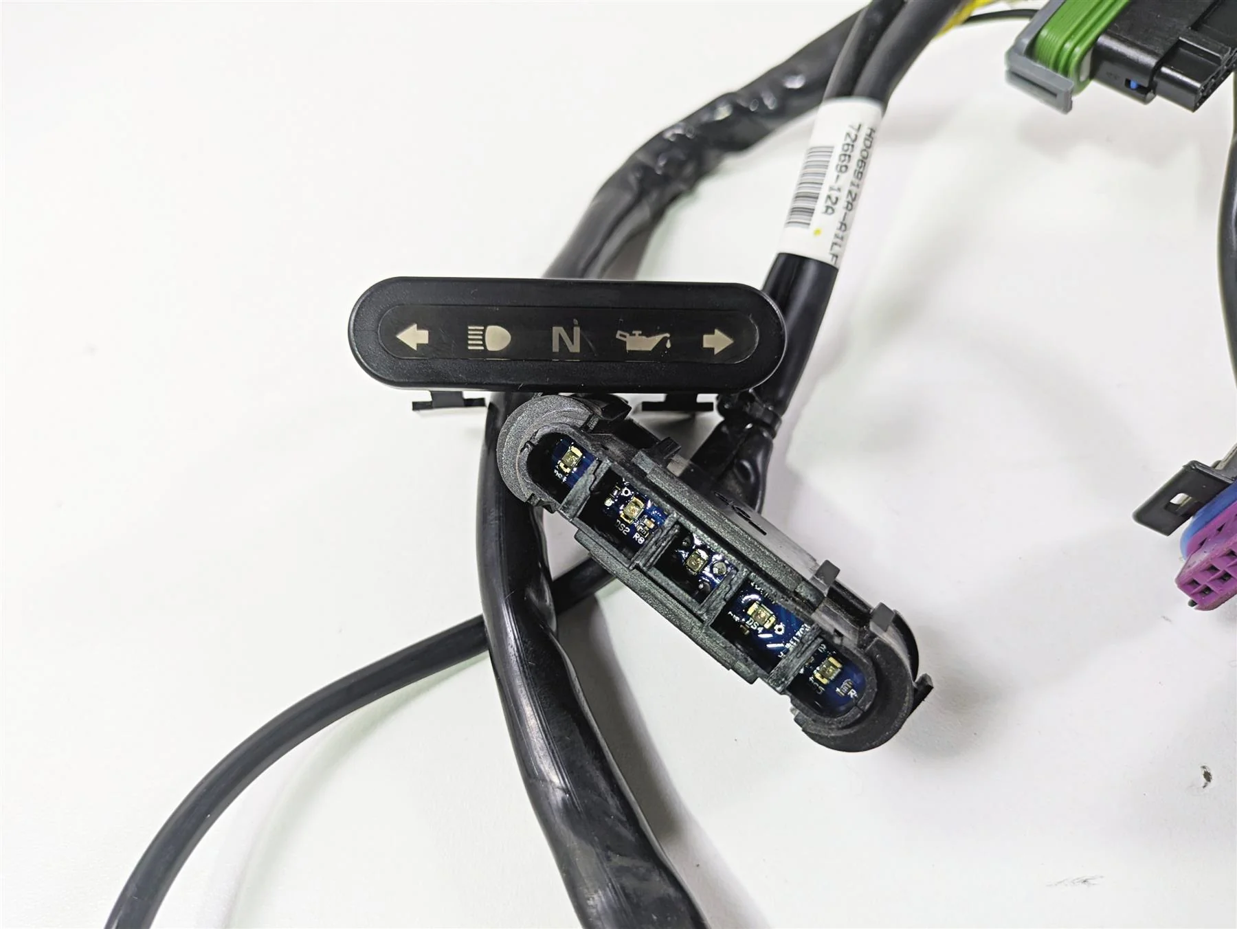 2014 Harley FXDF Dyna Fat Bob Instrument Indicator Lights 72669-12A - Image 8