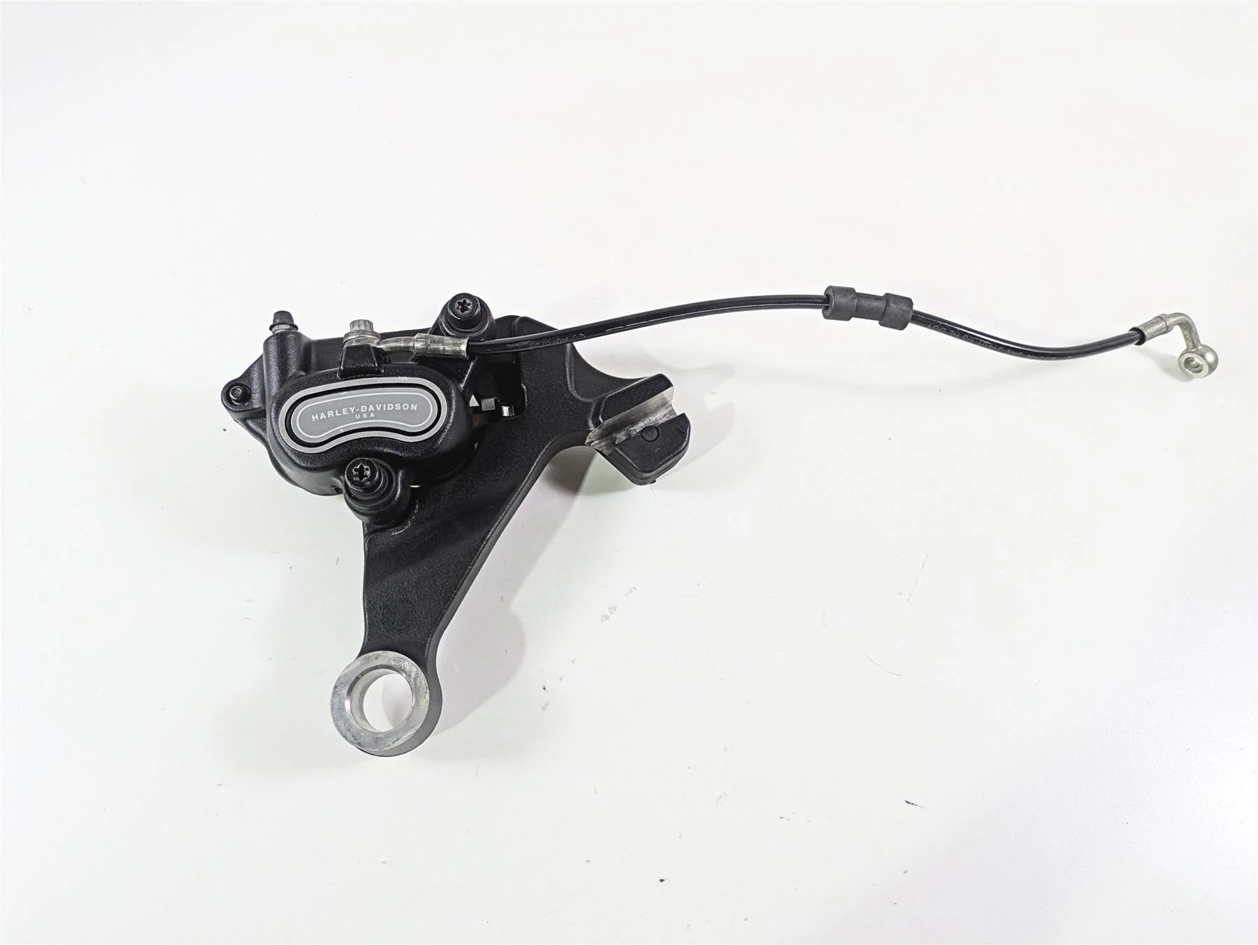 2014 Harley FXDF Dyna Fat Bob Rear Brake Caliper & Bracket 40908-08