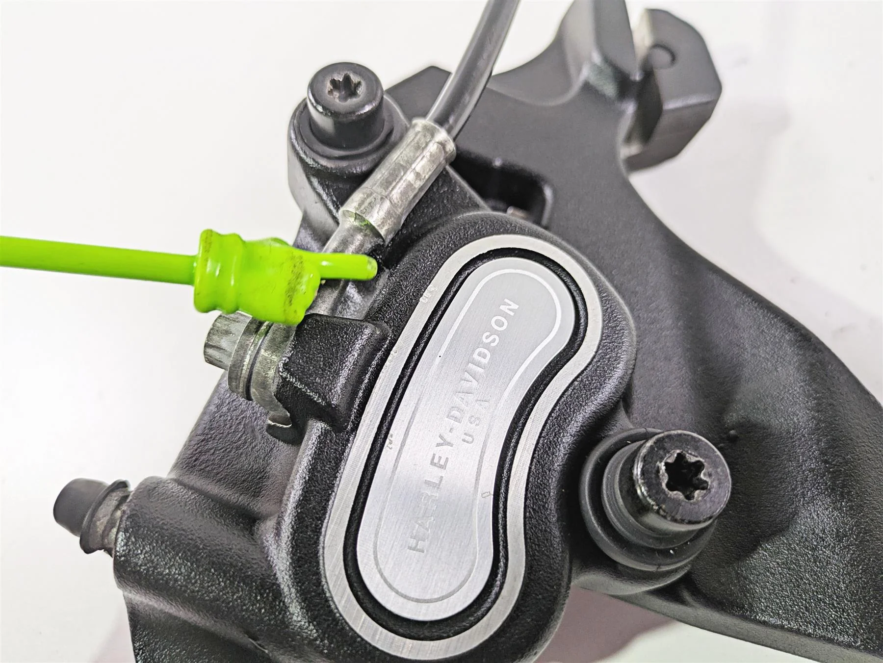 2014 Harley FXDF Dyna Fat Bob Rear Brake Caliper & Bracket 40908-08 - Image 10