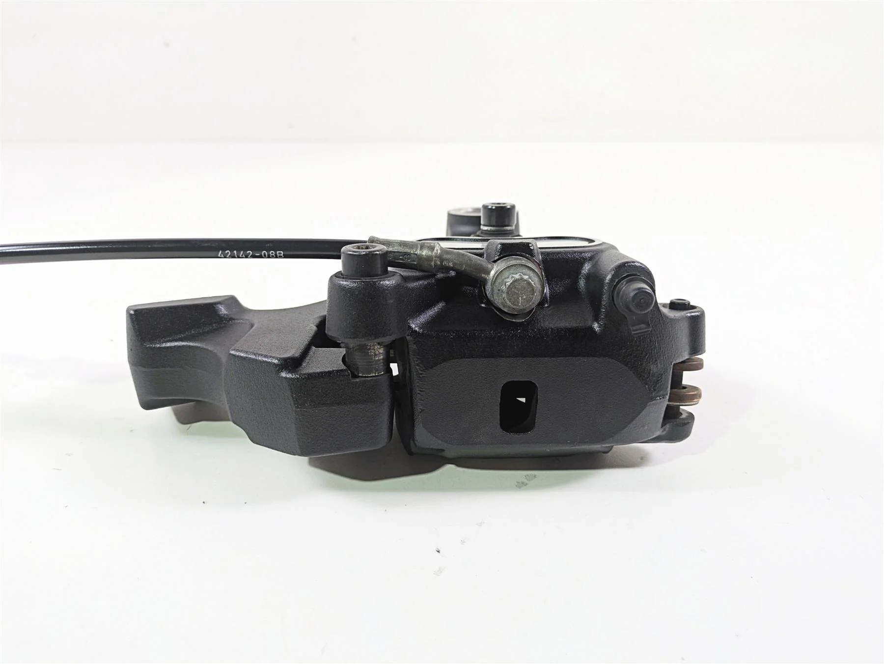 2014 Harley FXDF Dyna Fat Bob Rear Brake Caliper & Bracket 40908-08 - Image 4