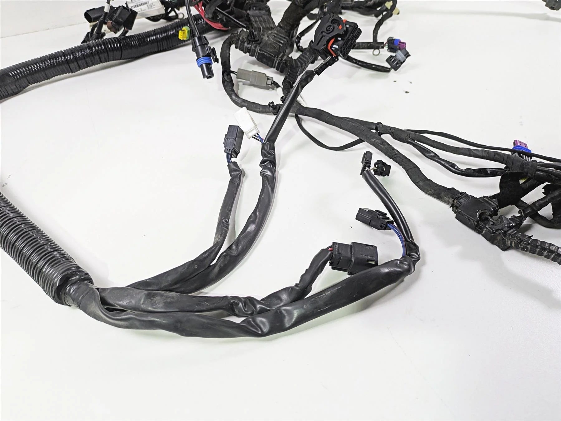 2014 Harley FXDF Dyna Fat Bob Wiring Harness Loom Non Abs 71075-12A 69200455 - Image 2