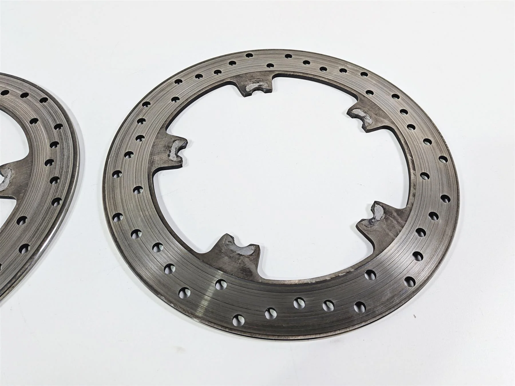 2014 Harley FXDL Dyna Low Rider Front Brake Disc Rotor Set 44553-06 - Image 5