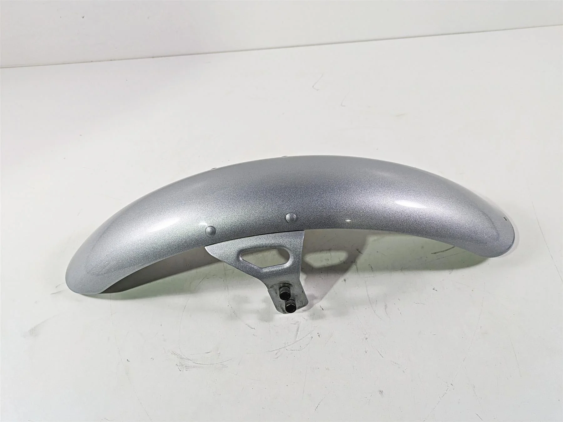 2014 Harley FXDL Dyna Low Rider Front Fender Silver 60139-06B - Image 3