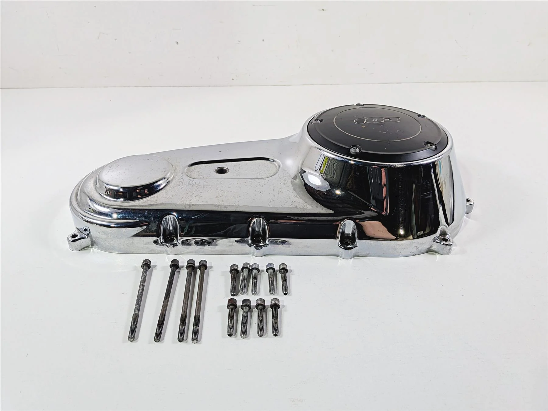 2014 Harley FXDL Dyna Low Rider Outer Primary Drive Clutch Cover Mid 60761-06A - Image 3