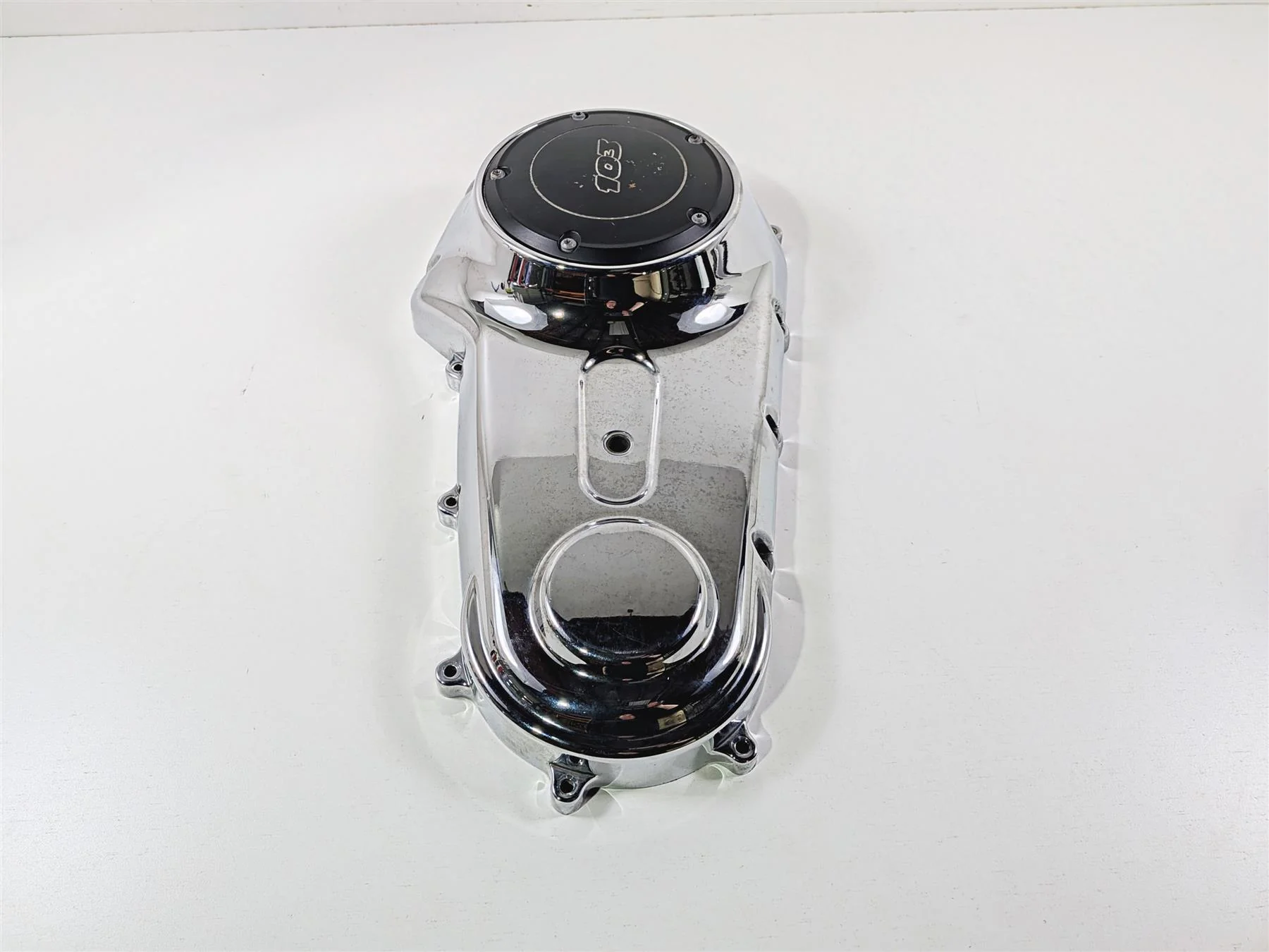 2014 Harley FXDL Dyna Low Rider Outer Primary Drive Clutch Cover Mid 60761-06A - Image 4