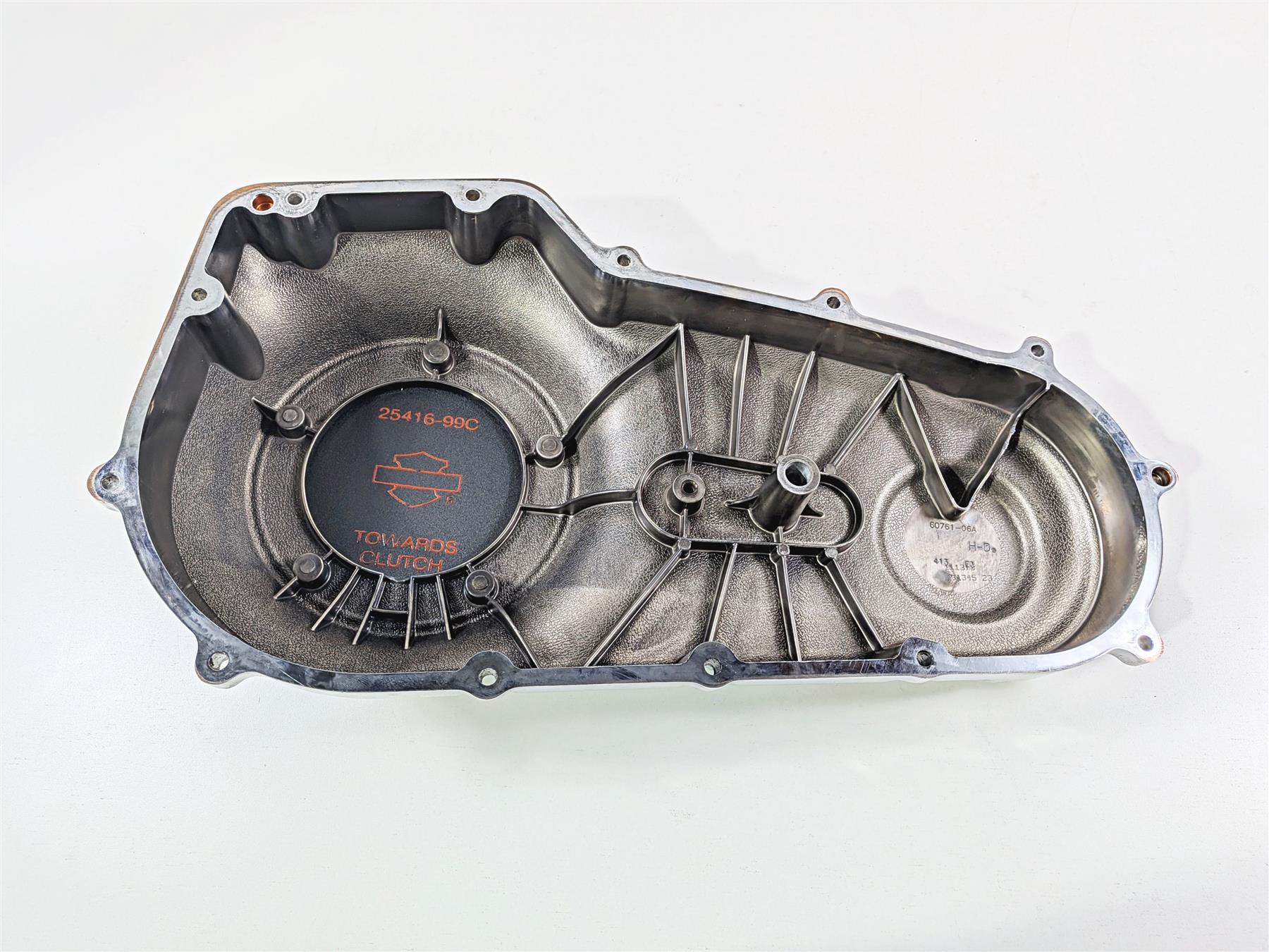 2014 Harley FXDL Dyna Low Rider Outer Primary Drive Clutch Cover Mid 60761-06A - Image 7