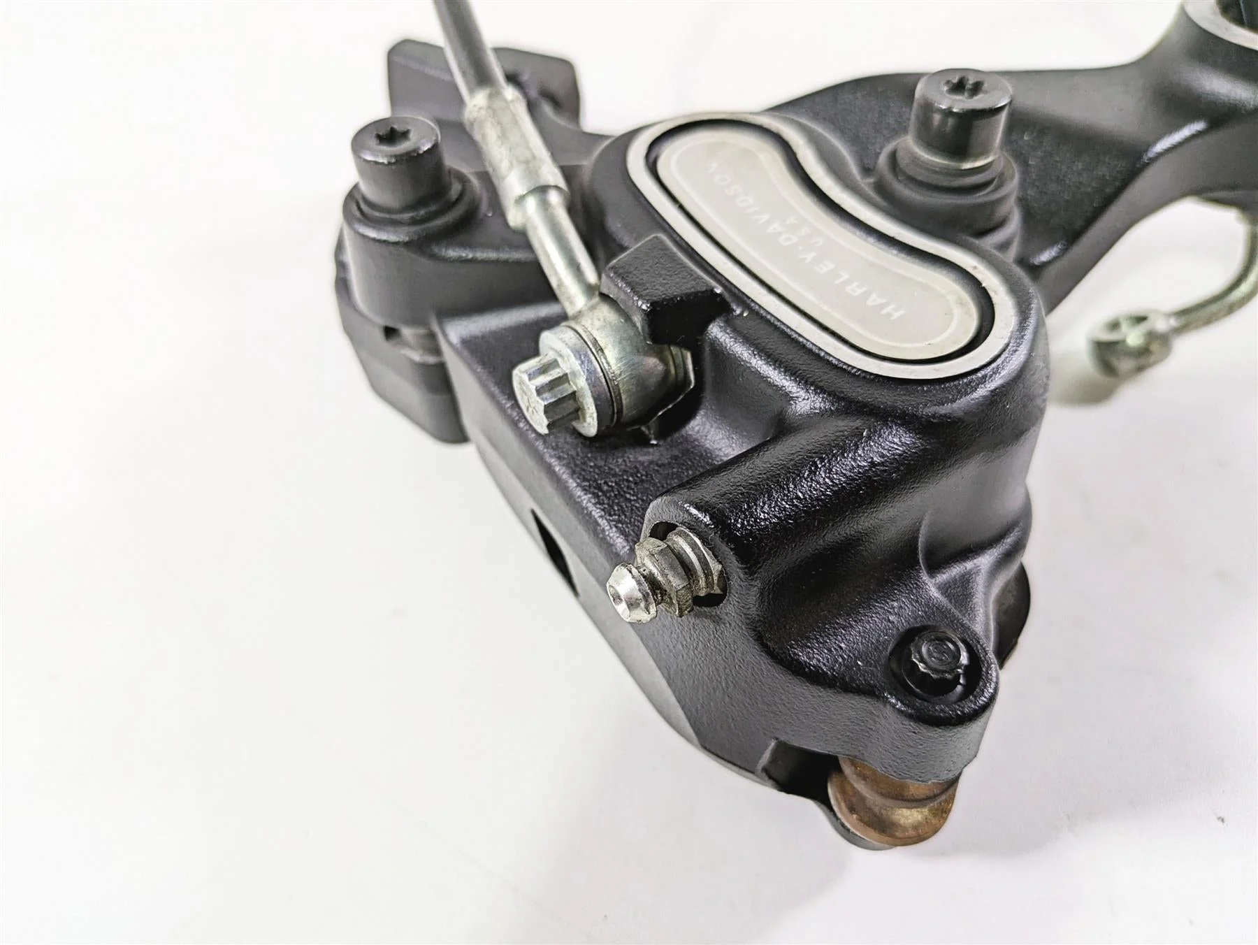 2014 Harley FXDL Dyna Low Rider Rear Brake Caliper + Bracket Line 25mm 40908-08 - Image 7
