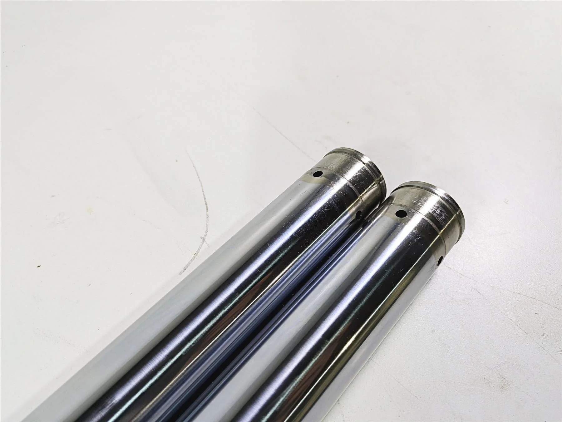 2014 Harley FXDL Dyna Low Rider Straight Front Fork Pipe Set - Read 46605-06 - Image 6
