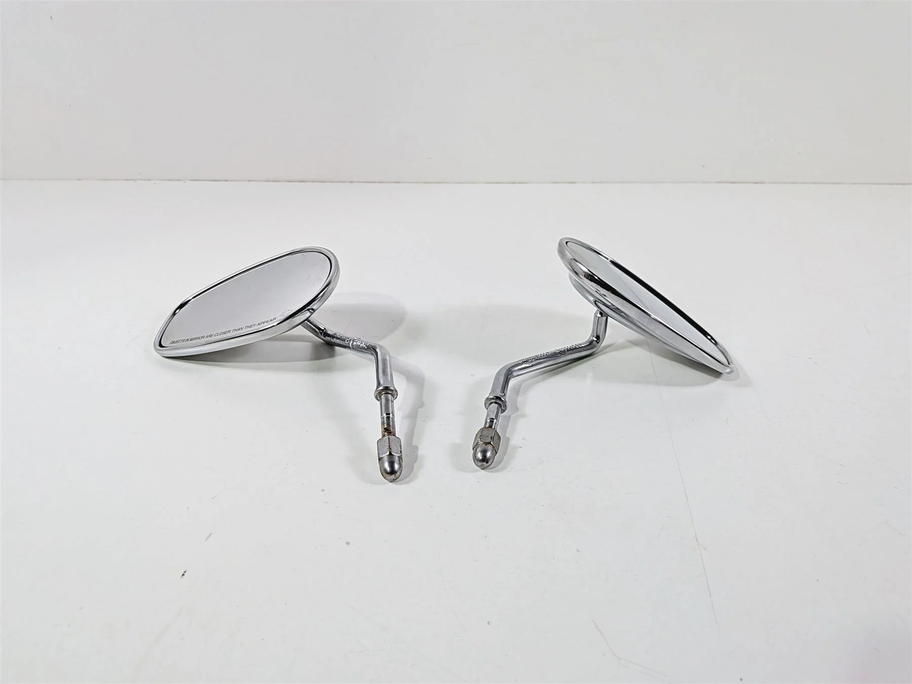 2014 Harley FXSB Softail Breakout Chrome Rear View Mirror Set 91840-03B - Image 2