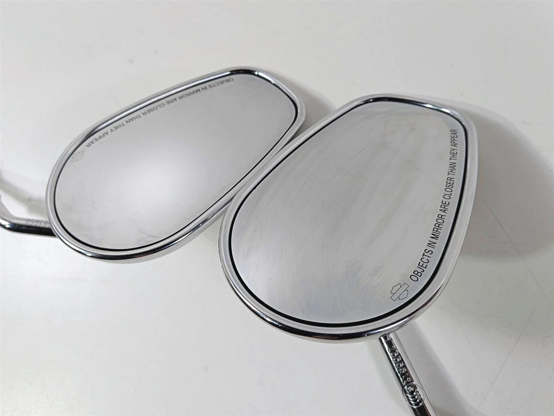2014 Harley FXSB Softail Breakout Chrome Rear View Mirror Set 91840-03B - Image 7