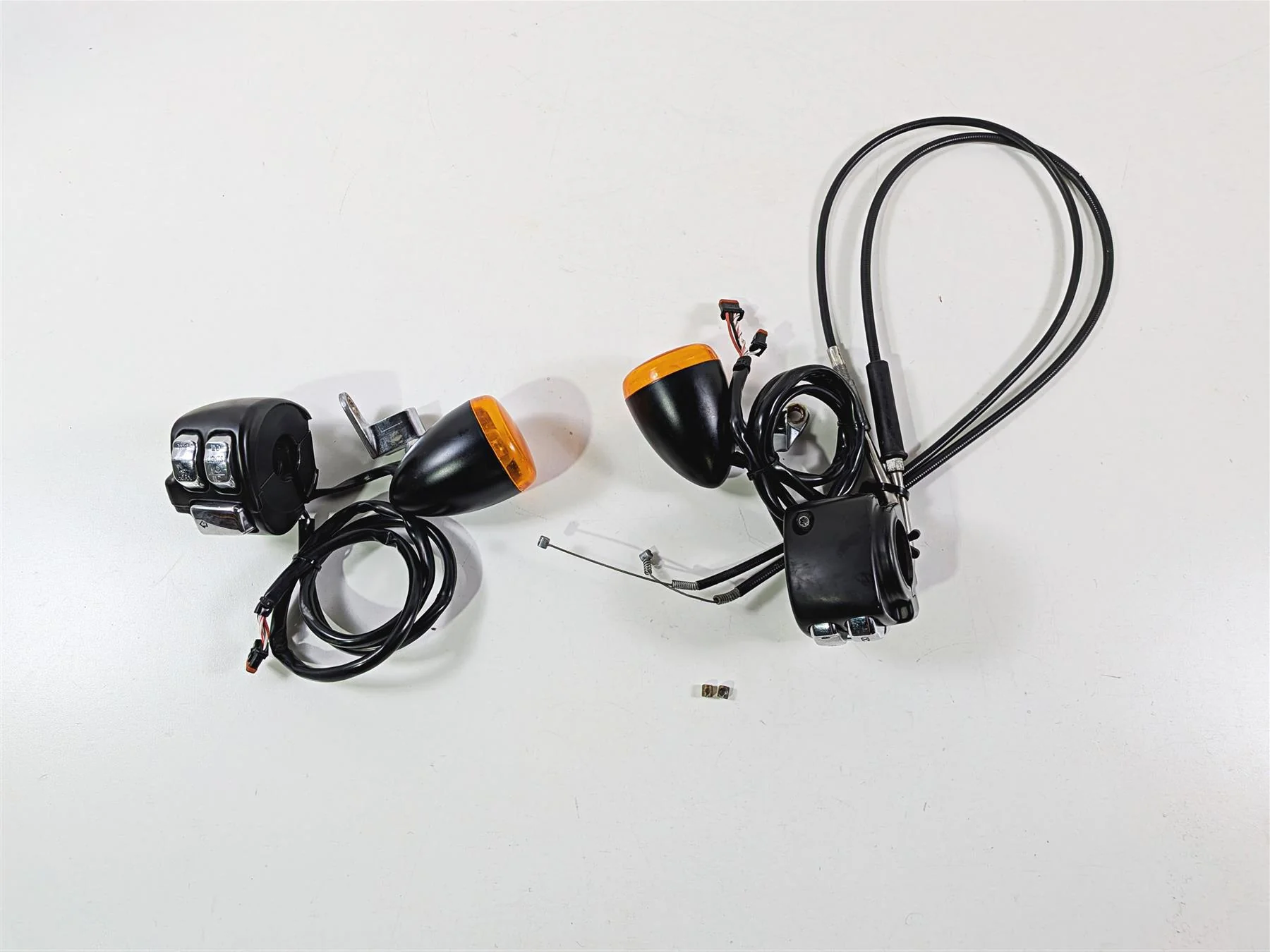 2014 Harley FXSB Softail Breakout Hand Control Switch Chrome Button Set 72951-12