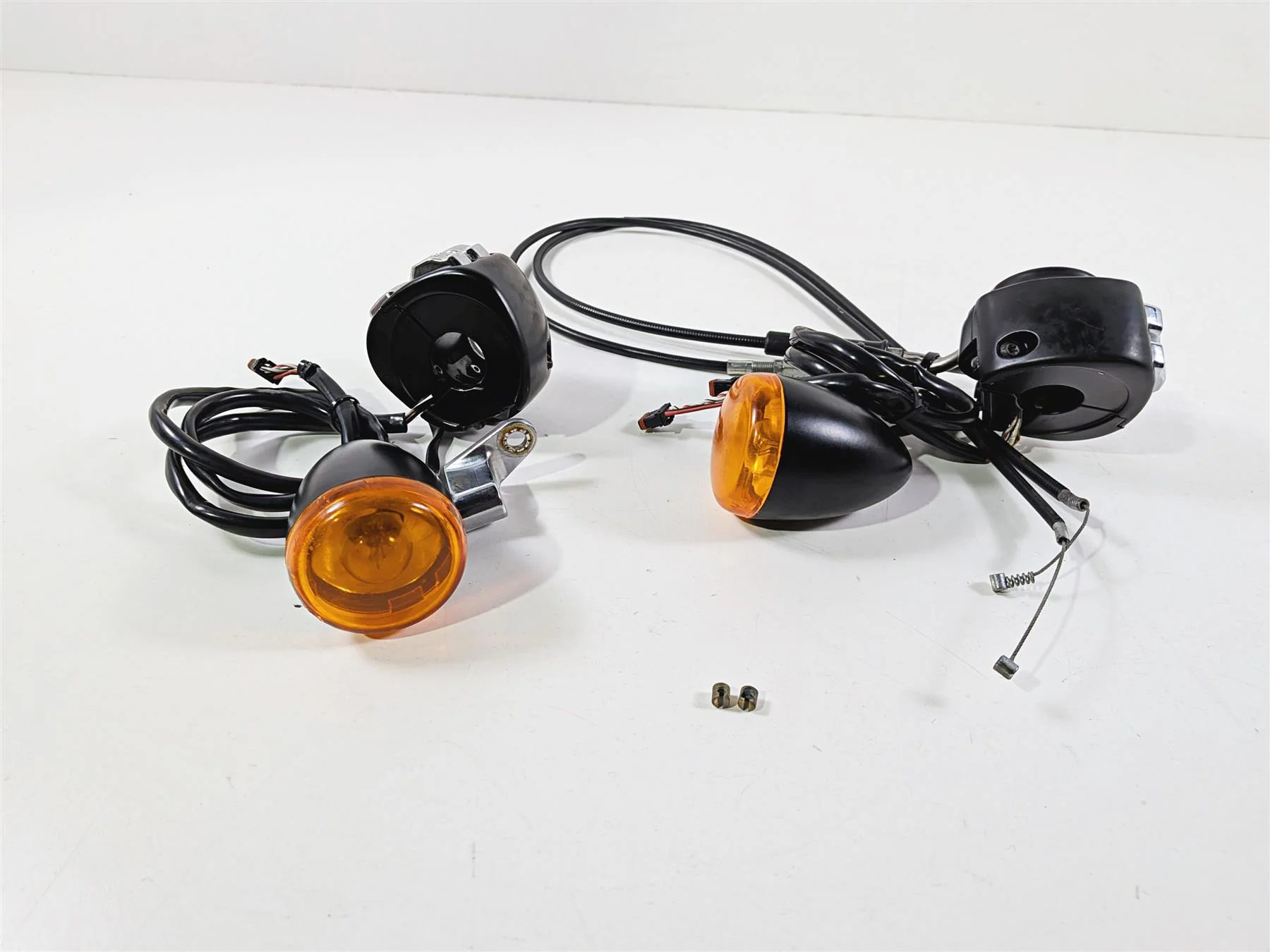 2014 Harley FXSB Softail Breakout Hand Control Switch Chrome Button Set 72951-12 - Image 5
