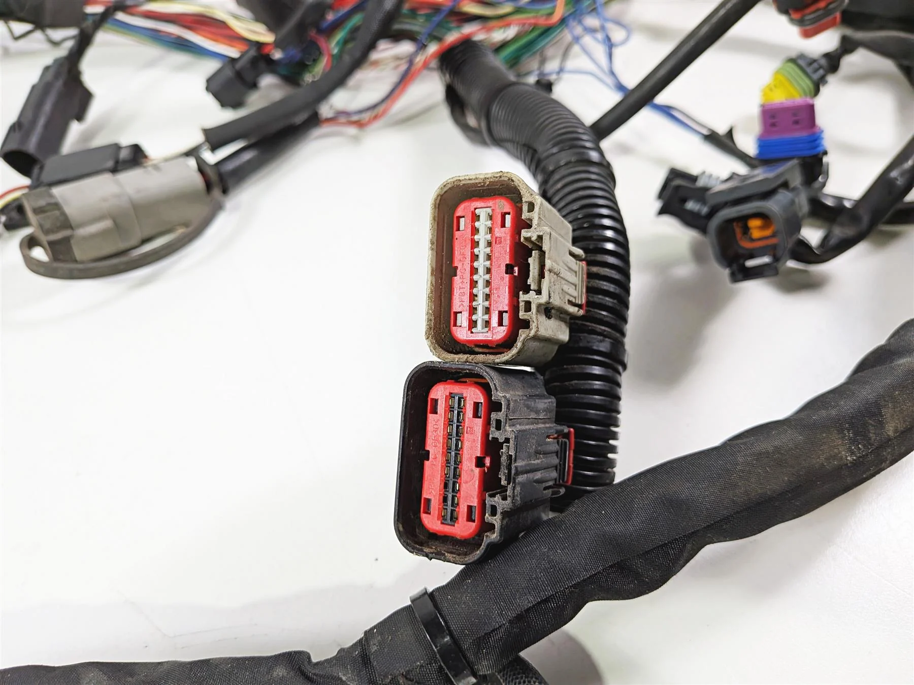 2014 Harley FXSB Softail Breakout Main Wiring Harness Loom Abs - No Cut 69200514 - Image 10