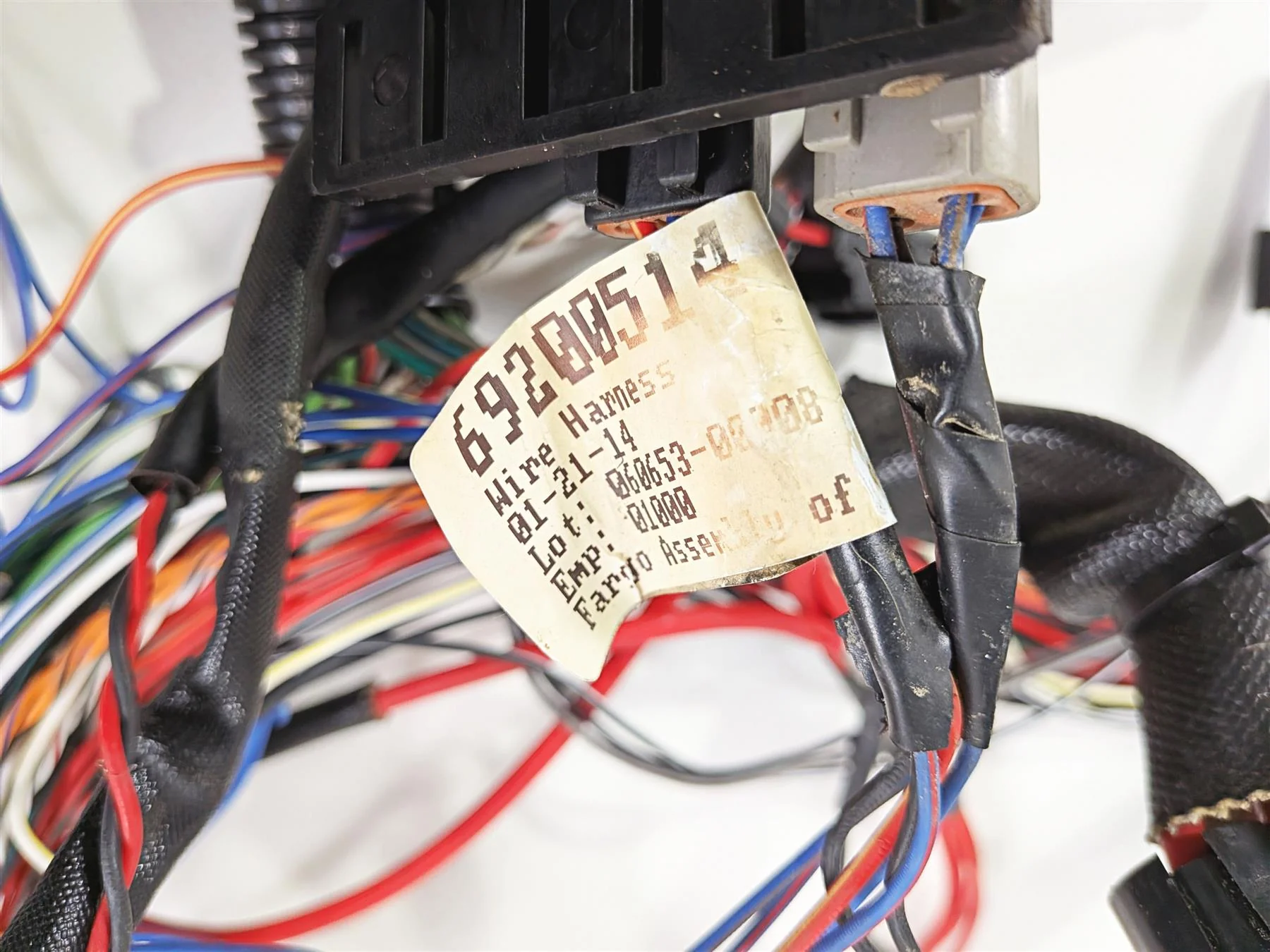 2014 Harley FXSB Softail Breakout Main Wiring Harness Loom Abs - No Cut 69200514 - Image 13