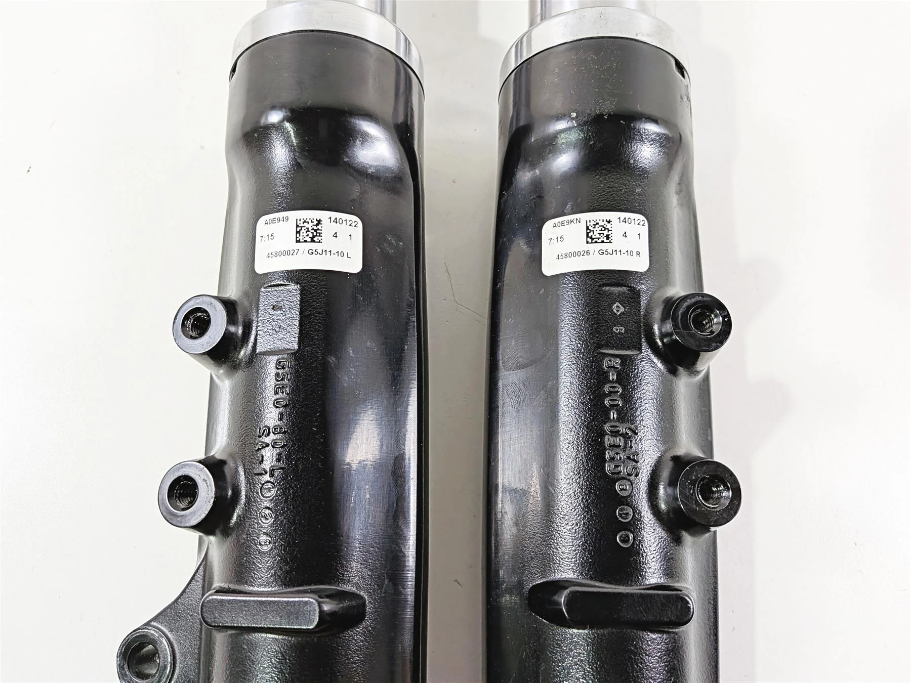 2014 Harley FXSB Softail Breakout Straight Front Fork Leg Set 49mm Read 45800026 - Image 10