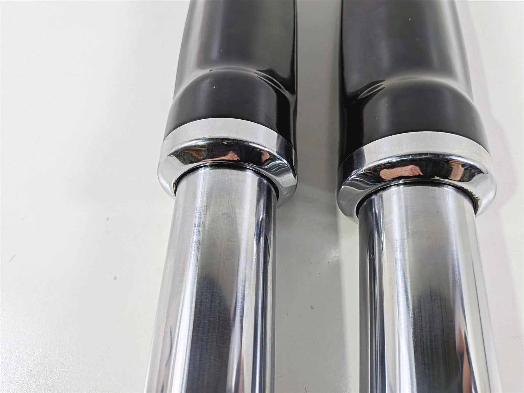 2014 Harley FXSB Softail Breakout Straight Front Fork Leg Set 49mm Read 45800026 - Image 7