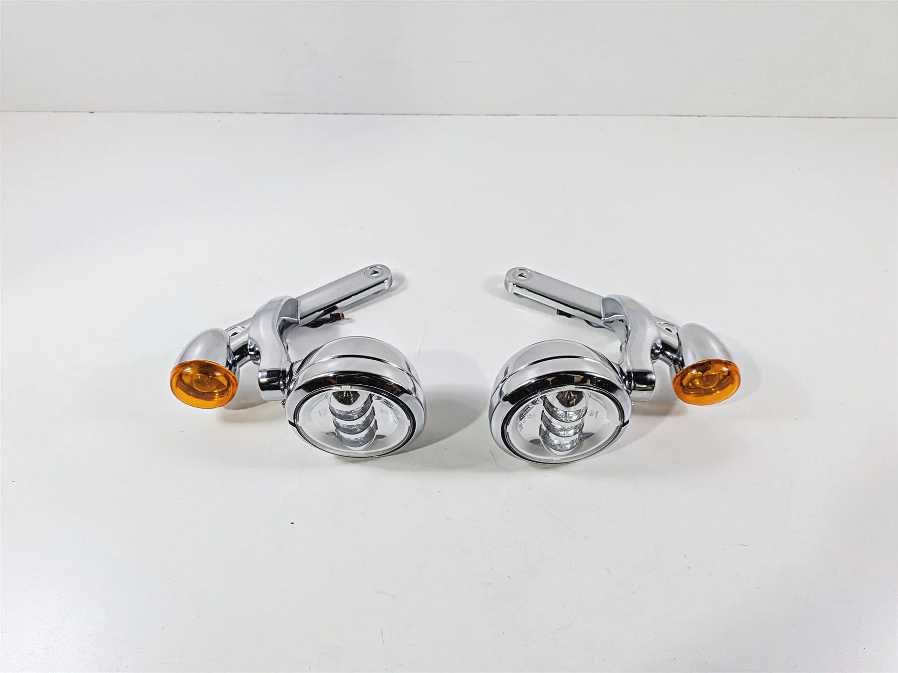2014 Harley Touring FLHTK Electra Glide Chrome Spot Light Blinker Set 68000021