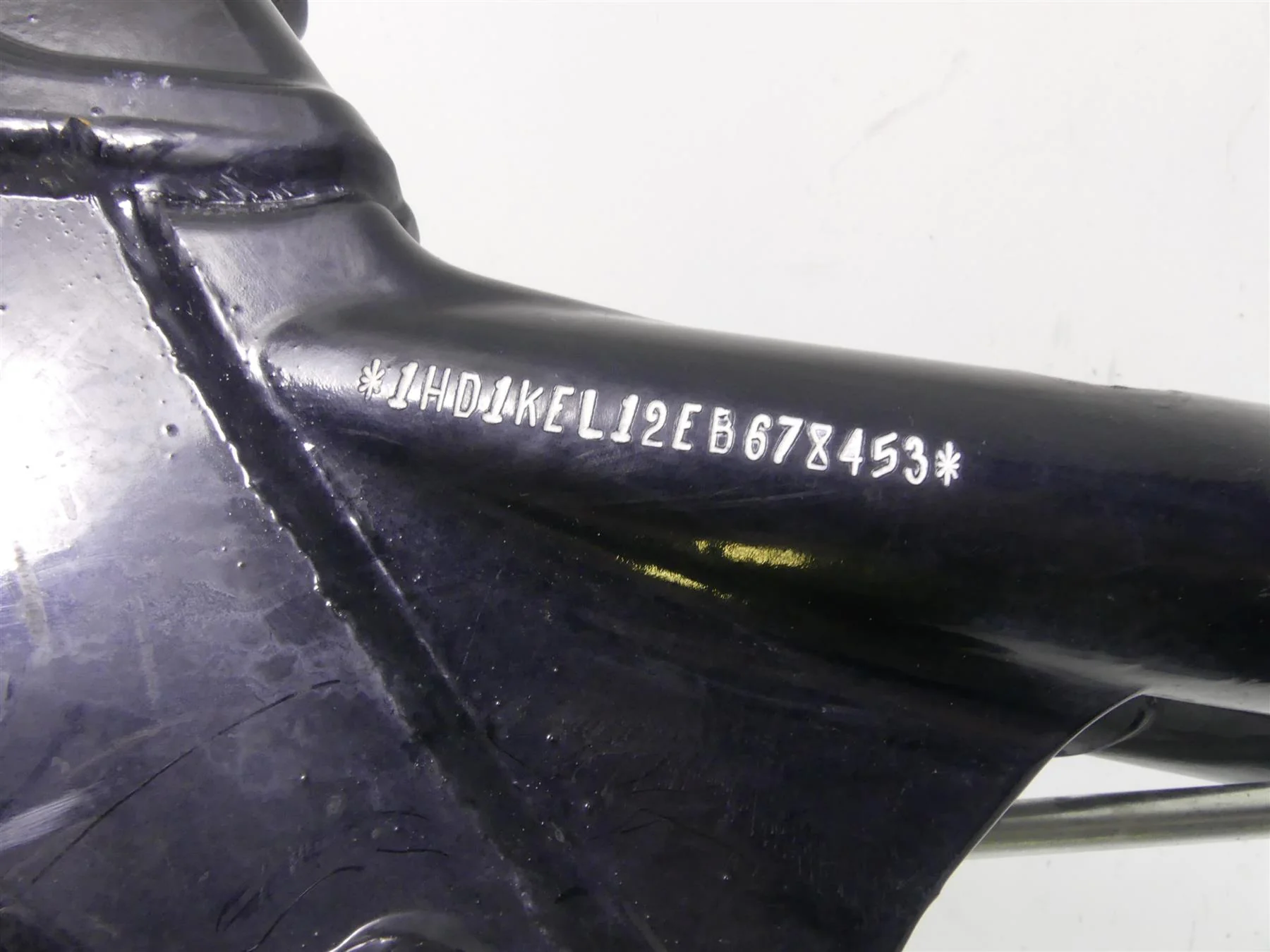 2014 Harley Touring FLHTK Electra Glide Bent Frame Chassis With Salvage Texas Title 47900-14BHP - Image 2