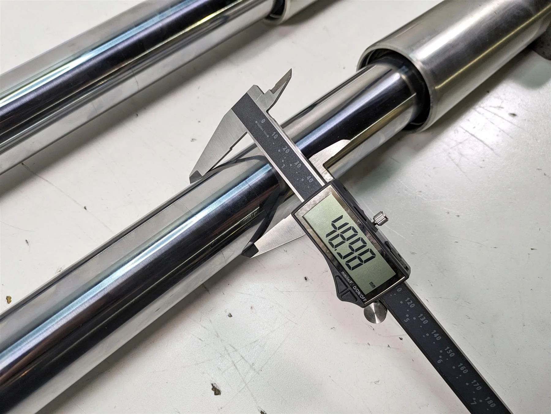 2014 Harley Touring FLHTK Electra Glide Straight Front Fork Set 49mm 45400021 - Image 12