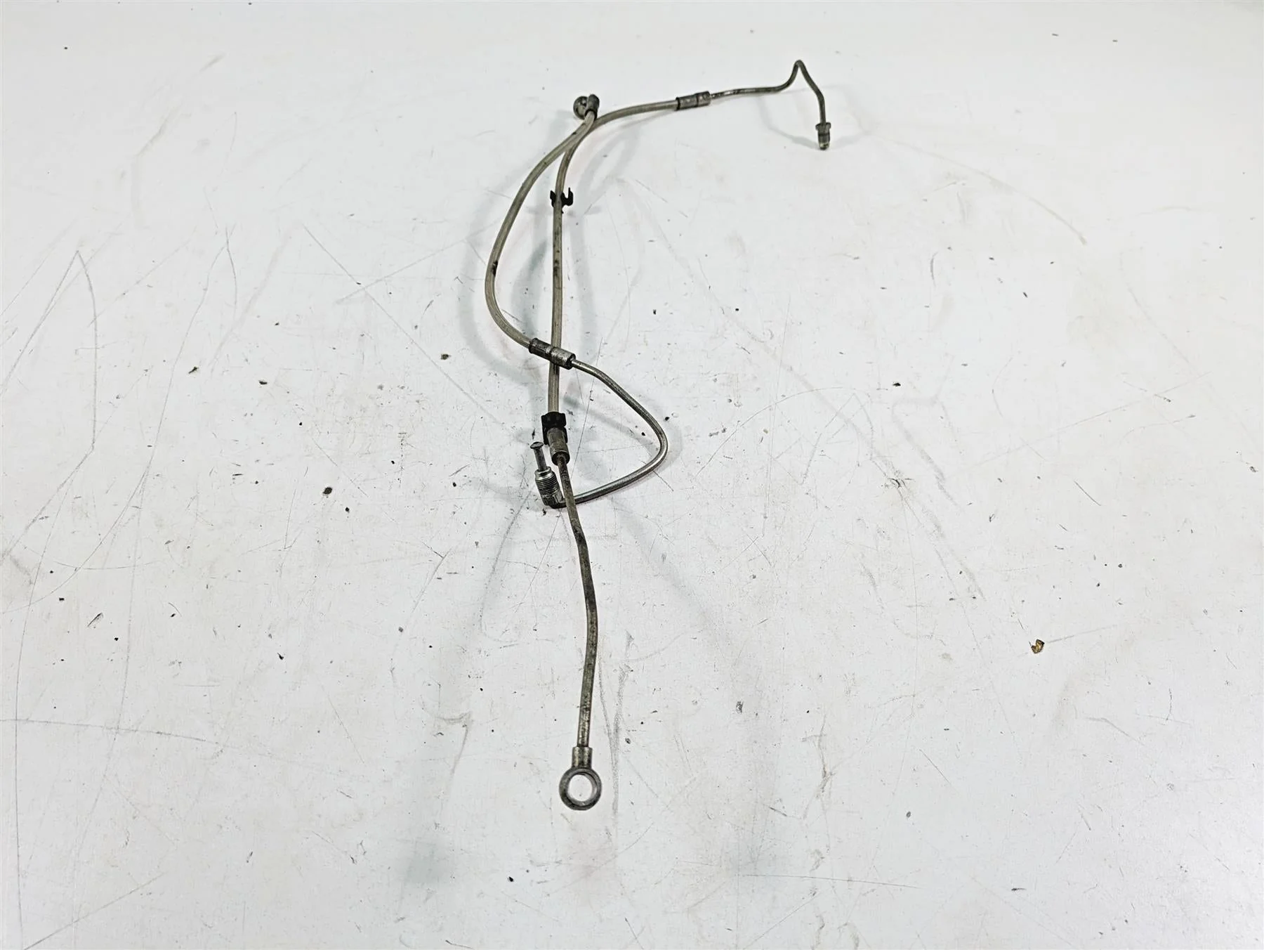 2014 Moto Guzzi California 1400 T Abs Rear Brake Line Hose Set 887584 887585 - Image 2