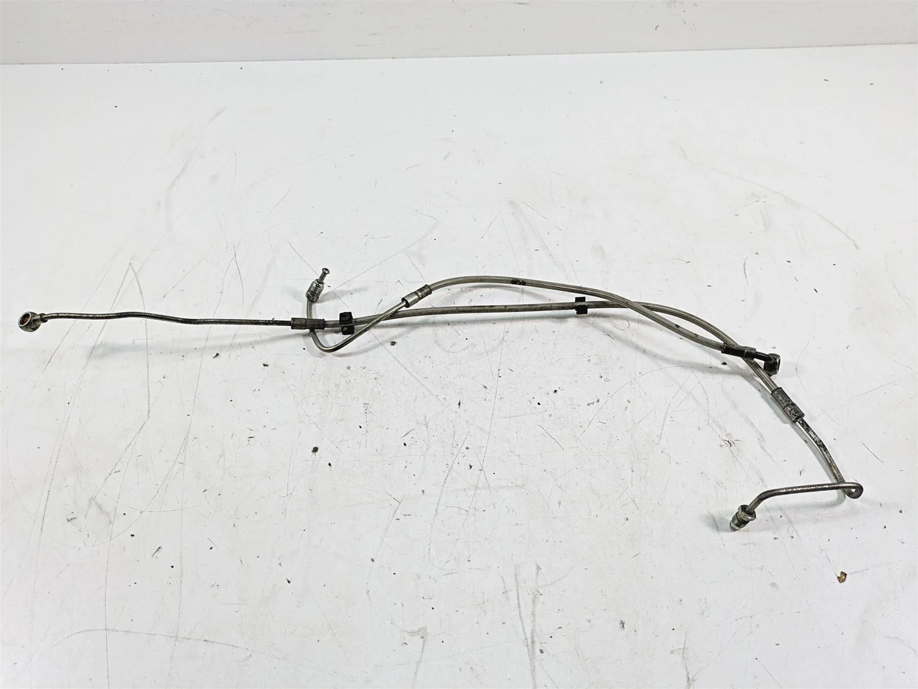 2014 Moto Guzzi California 1400 T Abs Rear Brake Line Hose Set 887584 887585 - Image 3