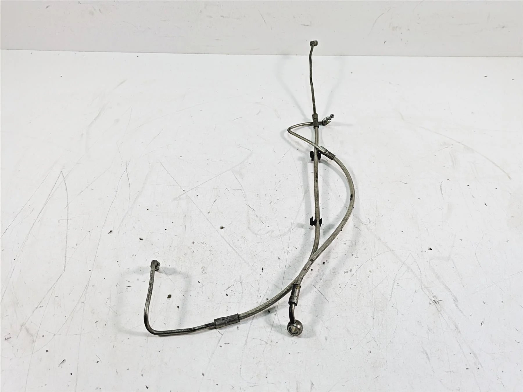 2014 Moto Guzzi California 1400 T Abs Rear Brake Line Hose Set 887584 887585 - Image 4