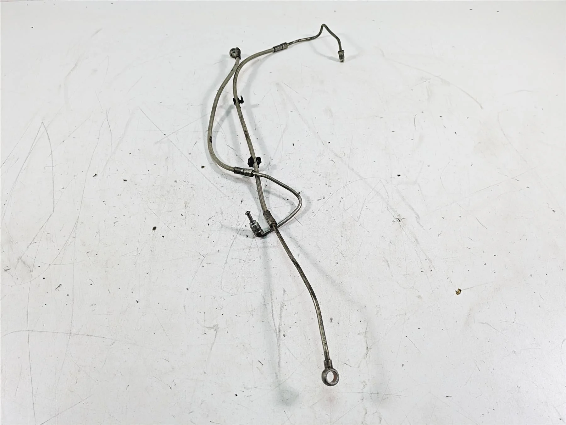 2014 Moto Guzzi California 1400 T Abs Rear Brake Line Hose Set 887584 887585 - Image 6