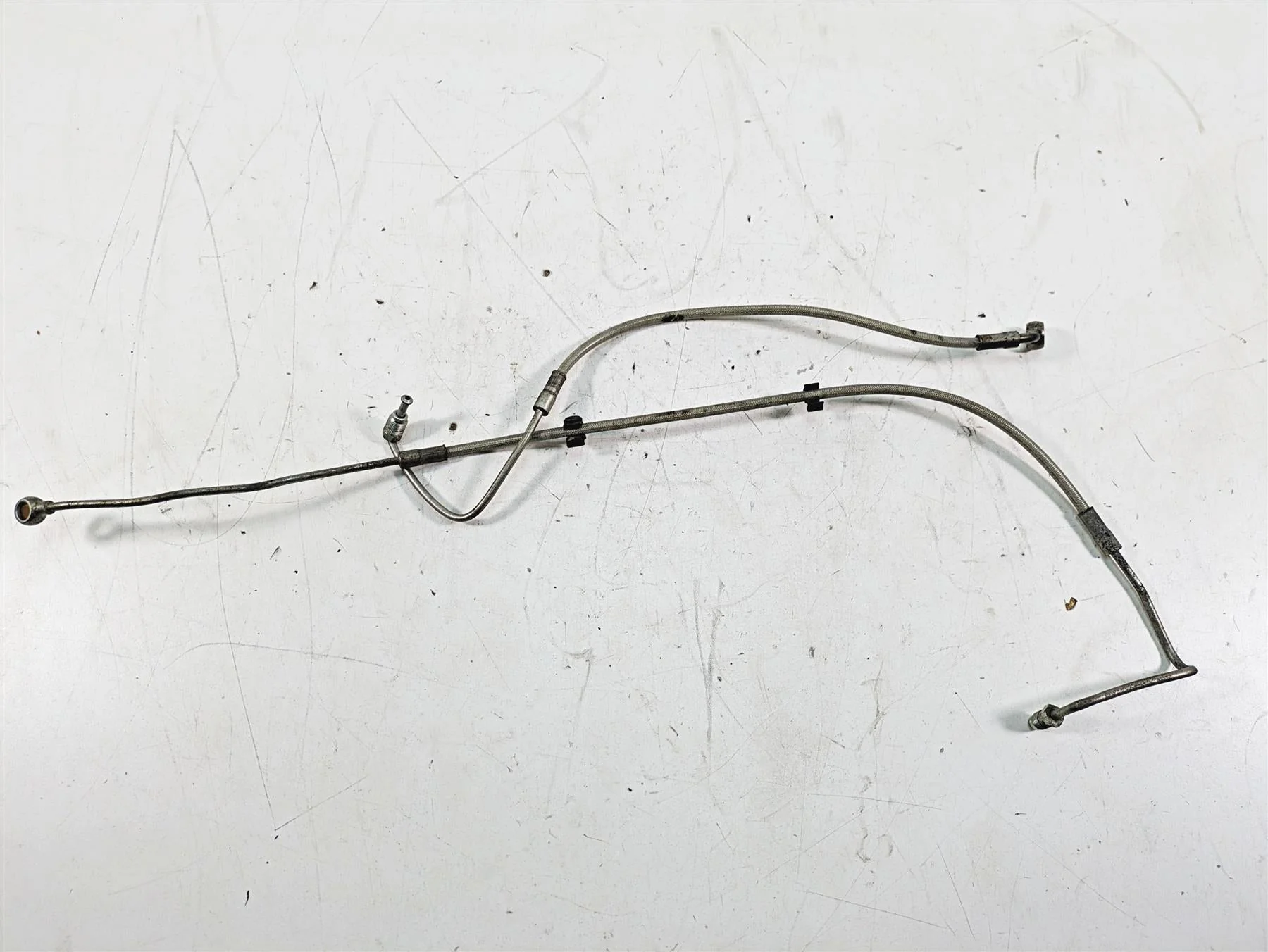 2014 Moto Guzzi California 1400 T Abs Rear Brake Line Hose Set 887584 887585 - Image 7