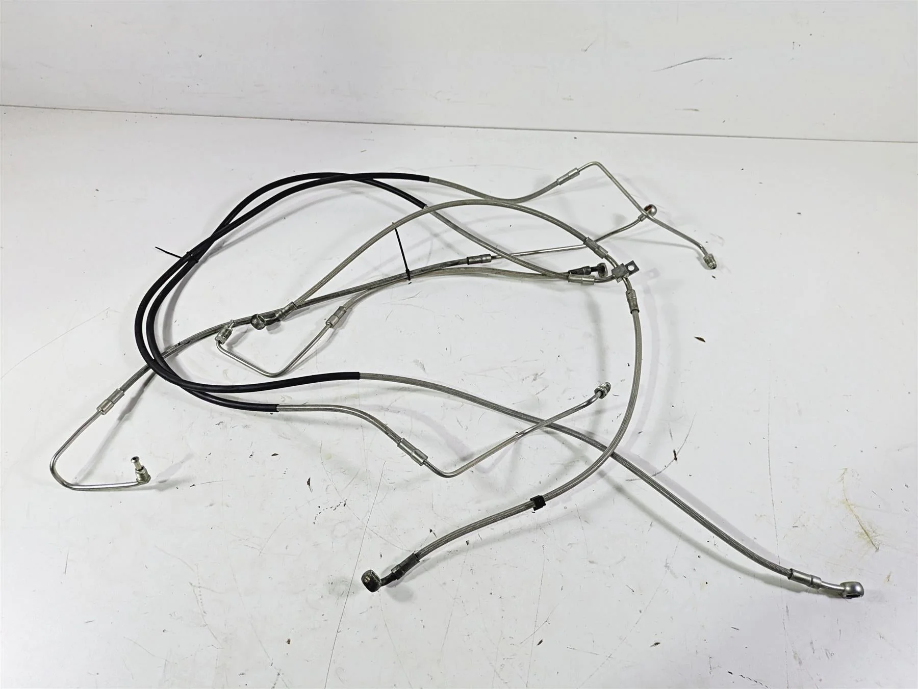 2014 Moto Guzzi California 1400 Touring Front Abs Brake Line Set 887584 887583