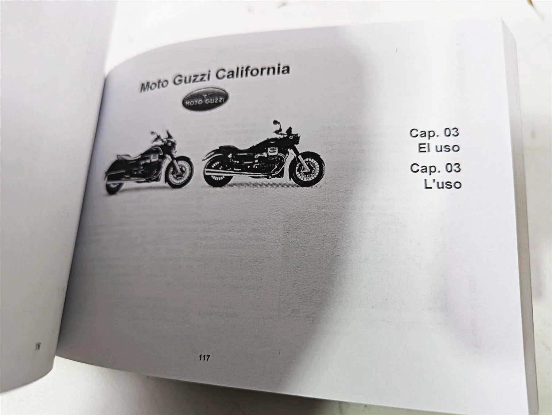 2014 Moto Guzzi California 1400 Touring Owners Manual Use + Maintenance Book - Image 6