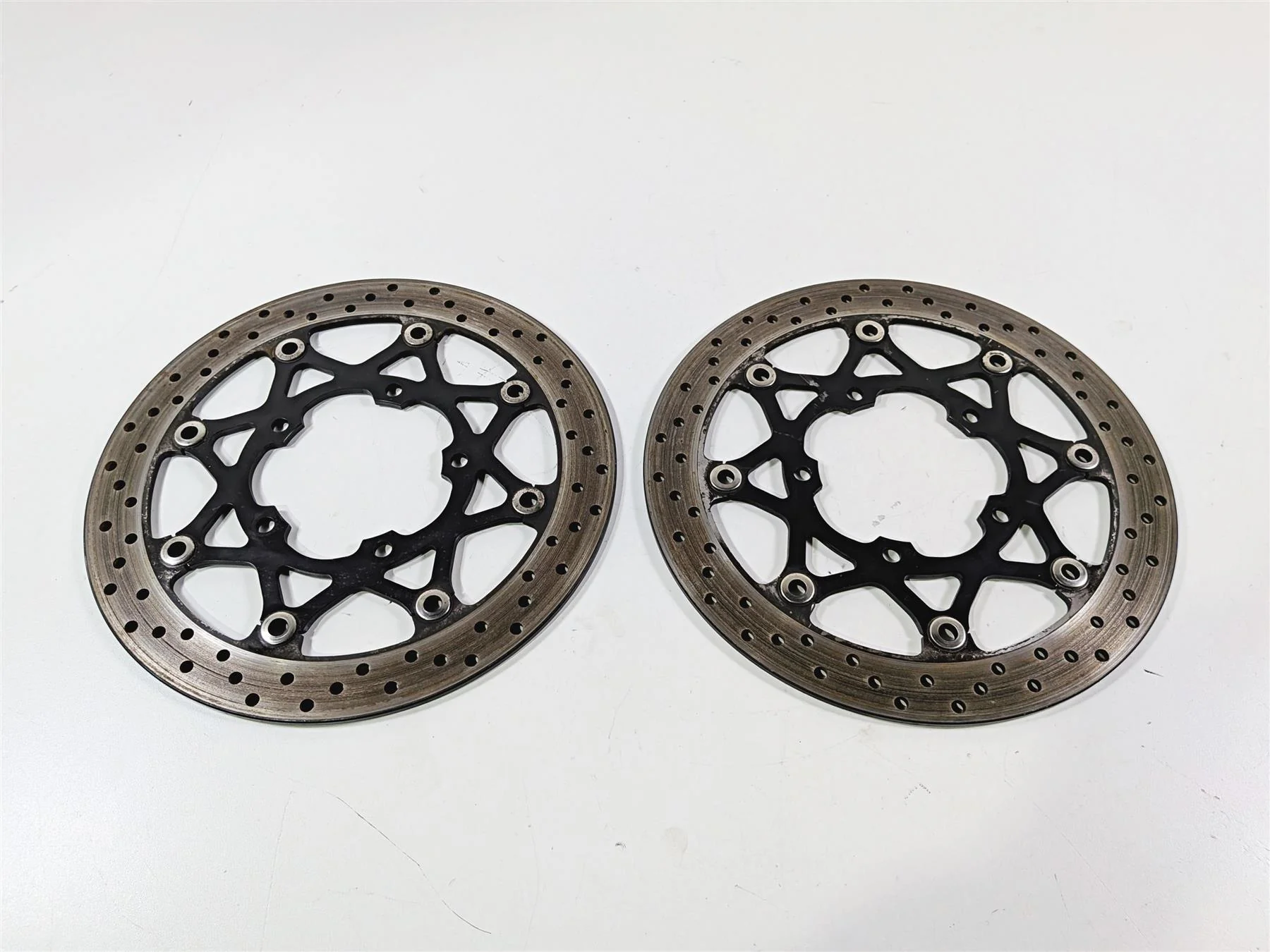 2014 Suzuki M109R VZR1800 Boulevard Front Brake Disc Rotor Set 59210-41G40 - Image 9