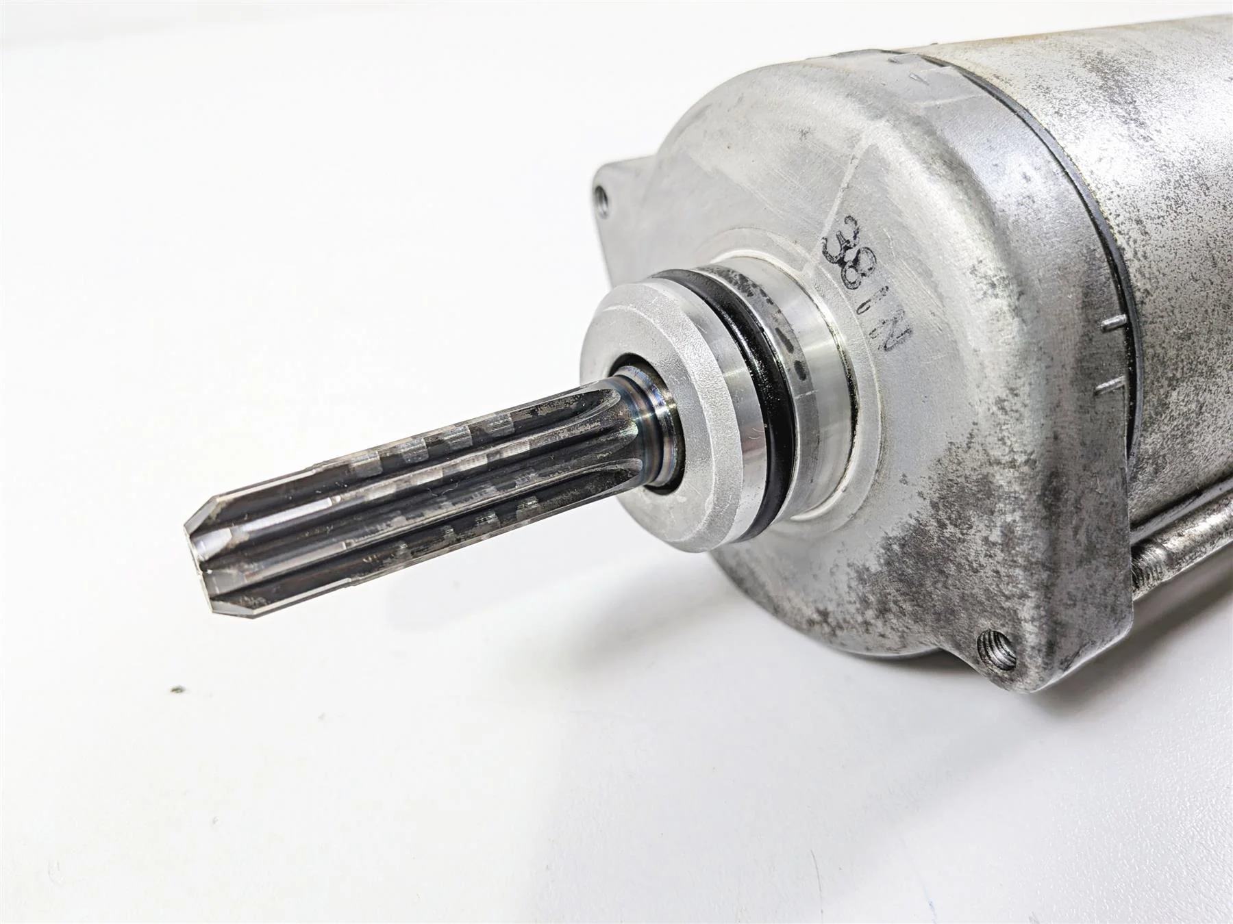 2014 Suzuki M109R VZR1800 Boulevard Mitsuba Engine Starter Motor 31100-48G00 - Image 7