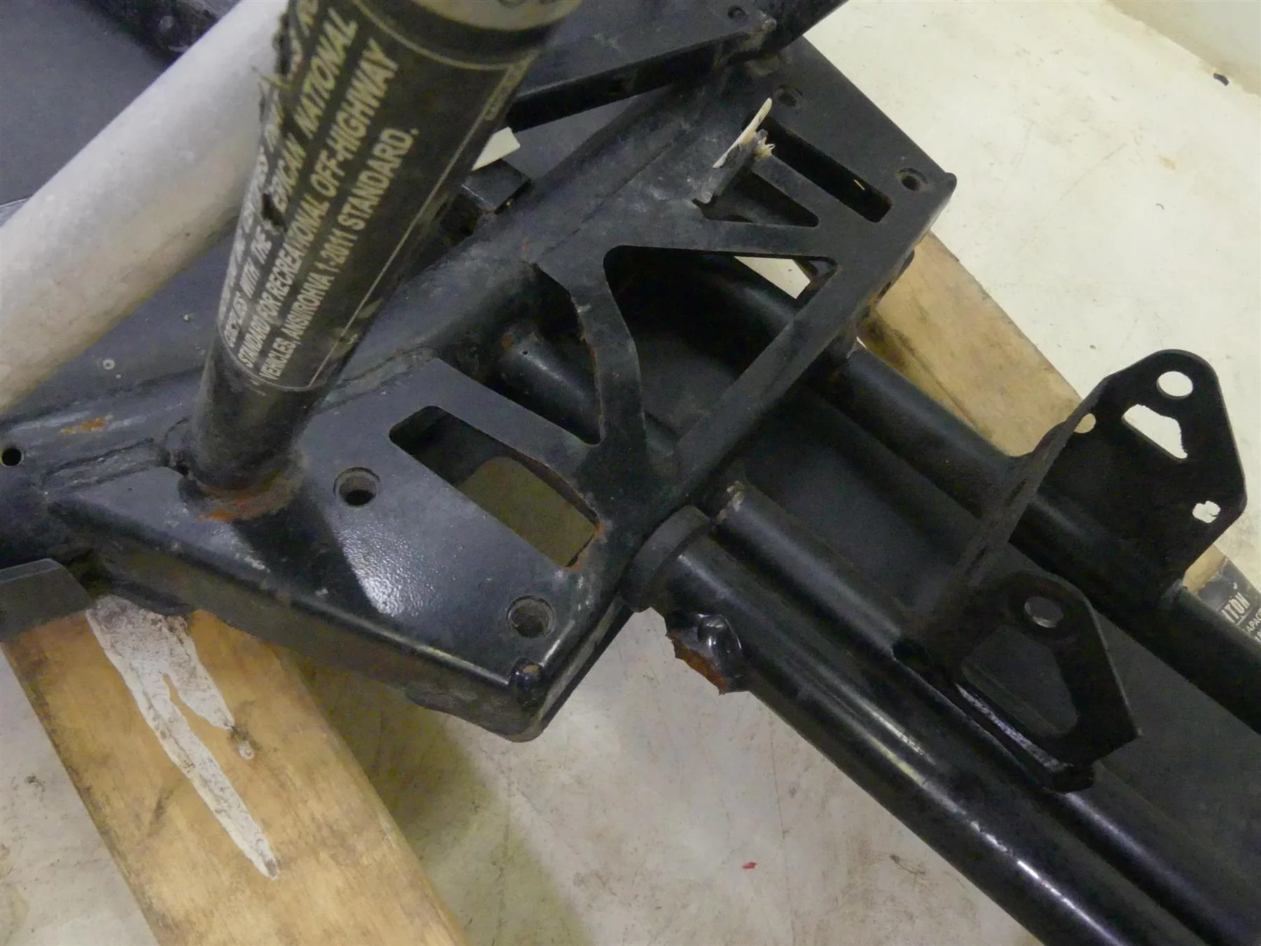 2015 Arctic Wild Cat 700 Sport LTD Frame Chassis With Texas Salvage Title - Bent - Read 8506-861 - Image 11