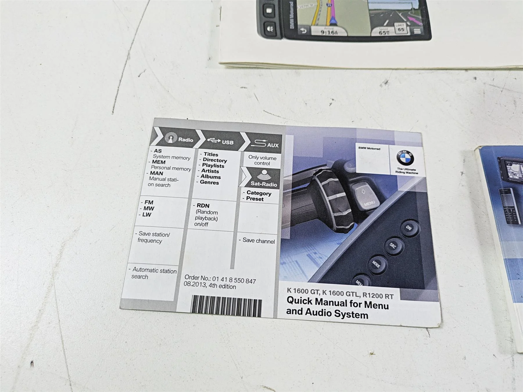 2015 BMW K1600 GT K48 Owners Manual & Repair Guides 01418557007 - Image 7