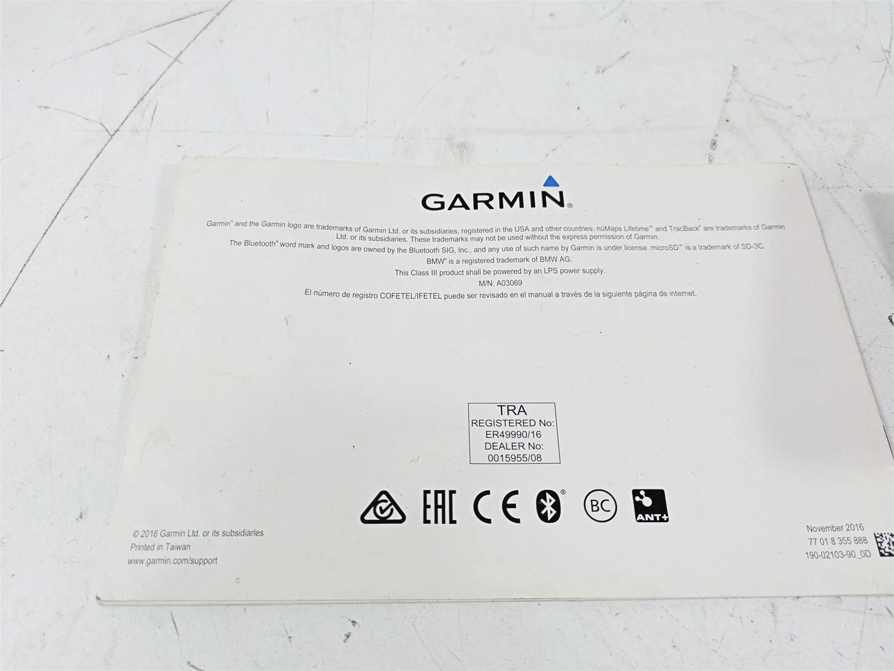 2015 BMW K1600 GT K48 Owners Manual & Repair Guides 01418557007 - Image 9