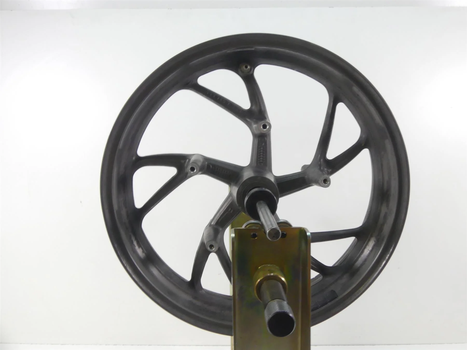 2015 BMW K1600GT K48 Straight Grey Front Wheel Rim 17x3.5 - Read 36317727840 - Image 3