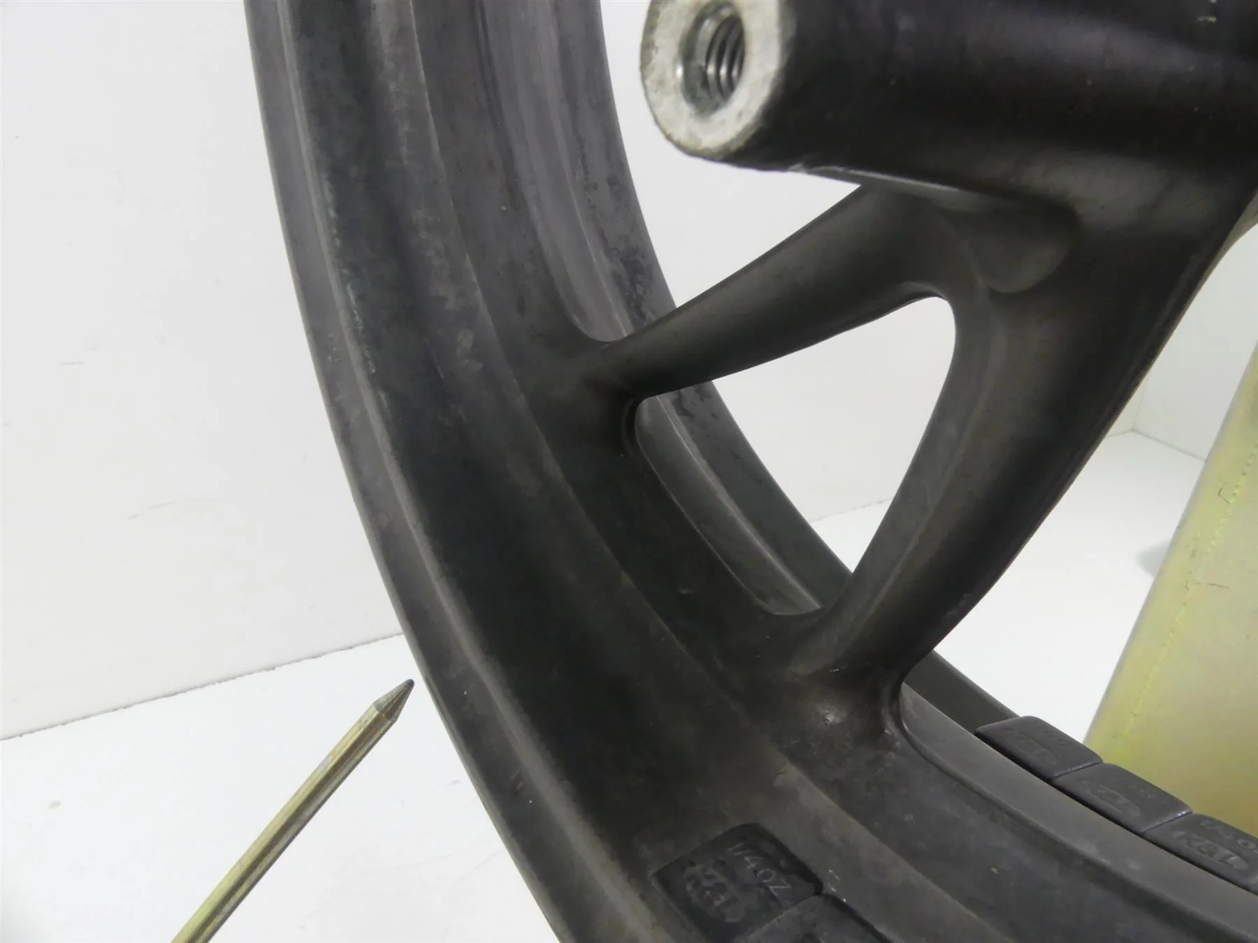 2015 BMW K1600GT K48 Straight Grey Front Wheel Rim 17x3.5 - Read 36317727840 - Image 8