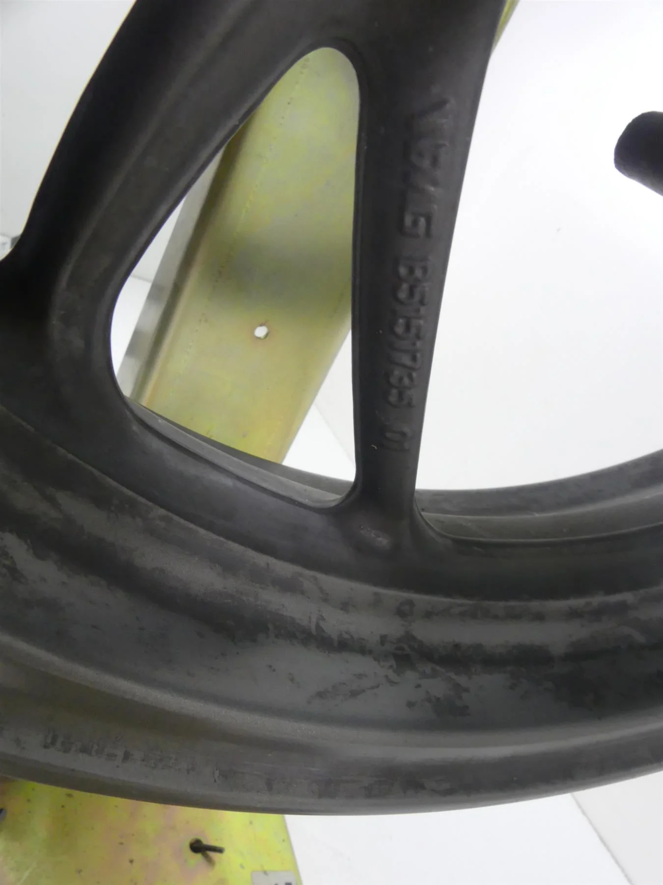 2015 BMW K1600GT K48 Straight Grey Front Wheel Rim 17x3.5 - Read 36317727840 - Image 9